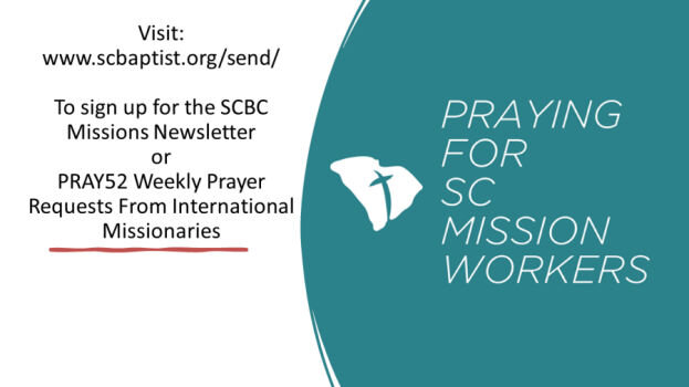 Pray for SC Mission Workers