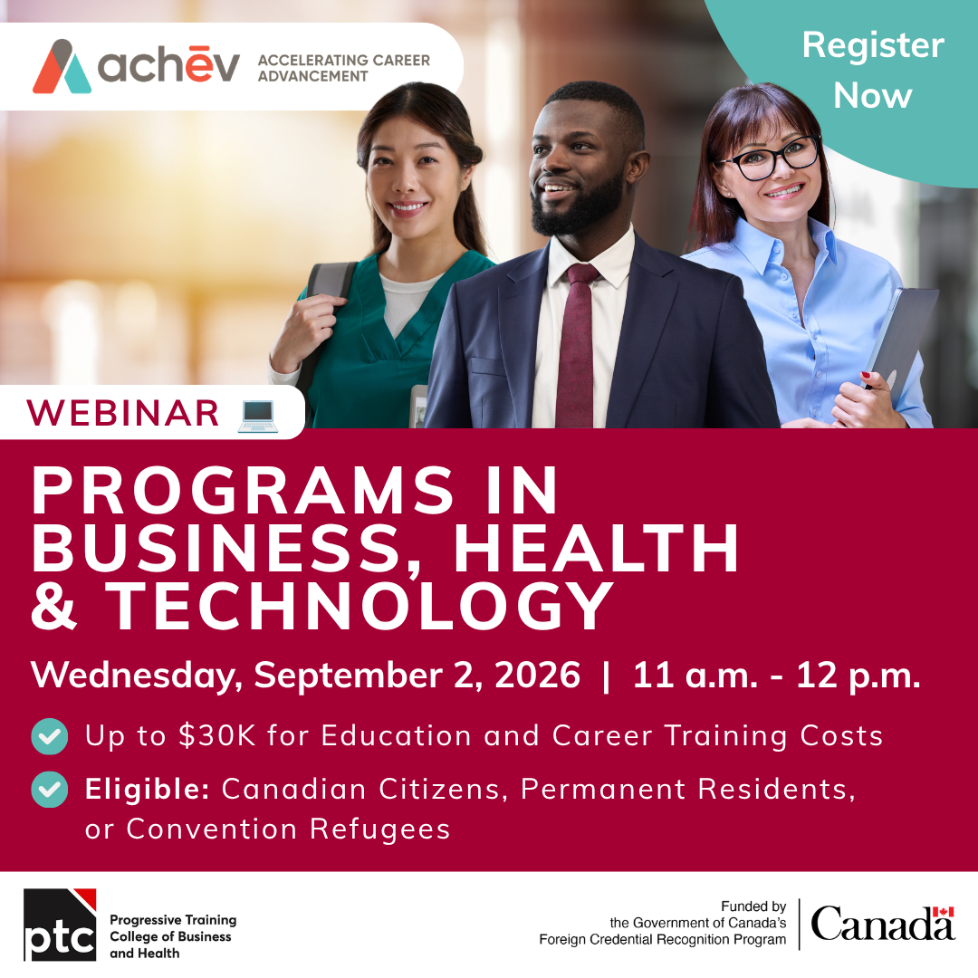 Business, Health and Technology Career Programs Webinar