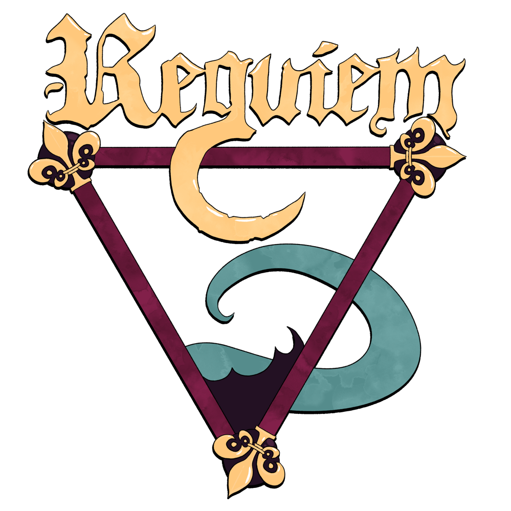 Cafe and Diner: Requiem logo stamp