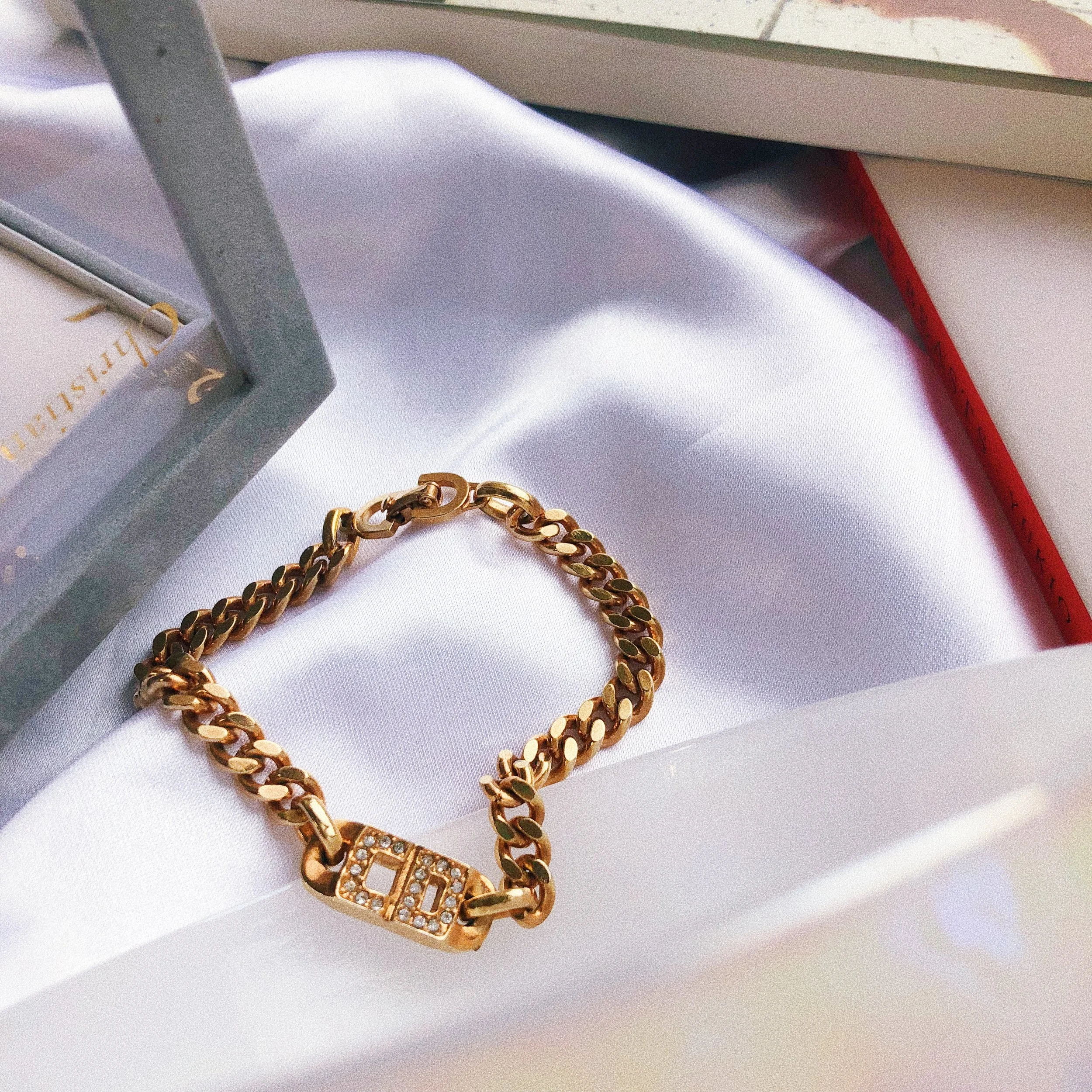 Vintage Christian Dior CD bracelet