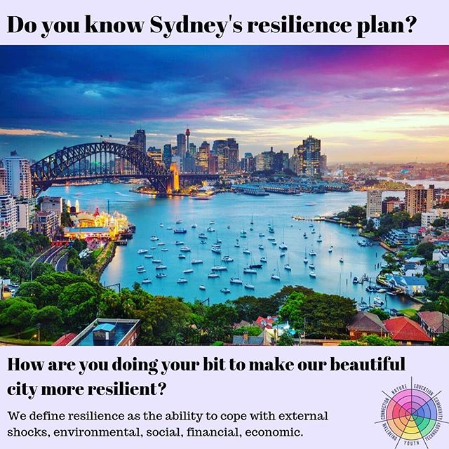 We work across the country with communities who are seeking to make their home more resilient. What about cities? We're based in the Hawkesbury, so Sydney is our home 🌿💦🚊🏘 #Sydney #resilience #community #strength #city #sustainable #cities #ourbe