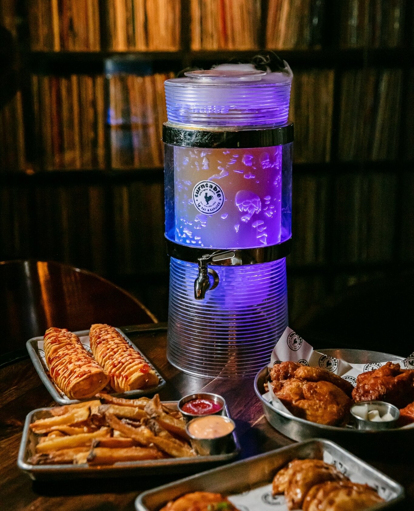 We have beer towers for when you just don&rsquo;t want to run out of beer!⁠
⁠
Visit us at 34-36 W 32nd Street (5th Floor)⁠
New York, NY!⁠
⁠
We have an incredible speakeasy atmosphere with food, drinks, and private karaoke rooms!