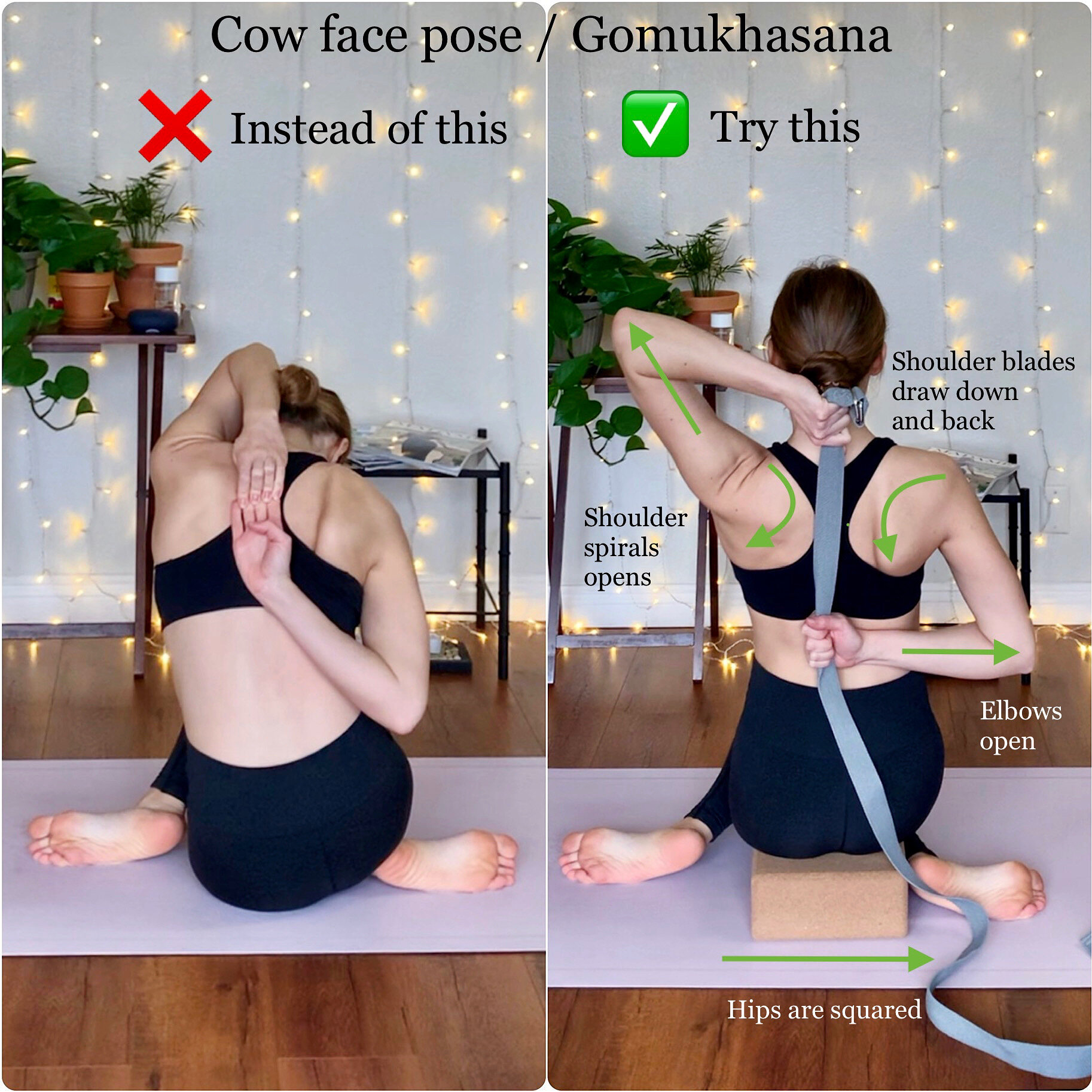 COW FACE POSE / GOMUKHASANA
