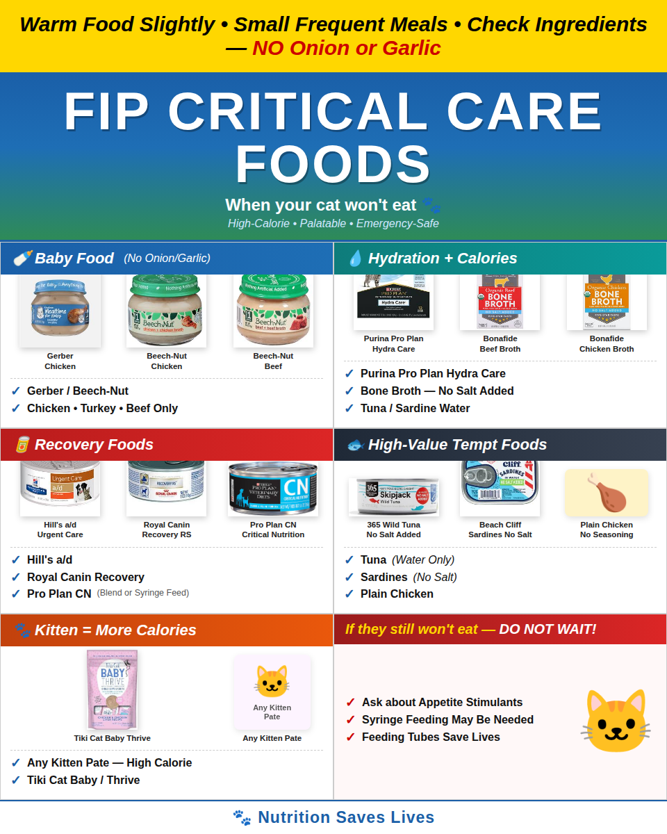 Critical care foods
