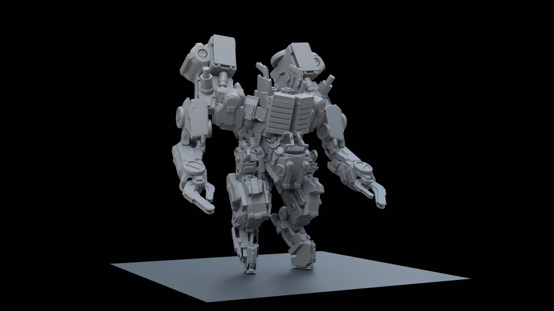  Kitbash in VR (Gravity Sketch)   Turntable animation in Blender 