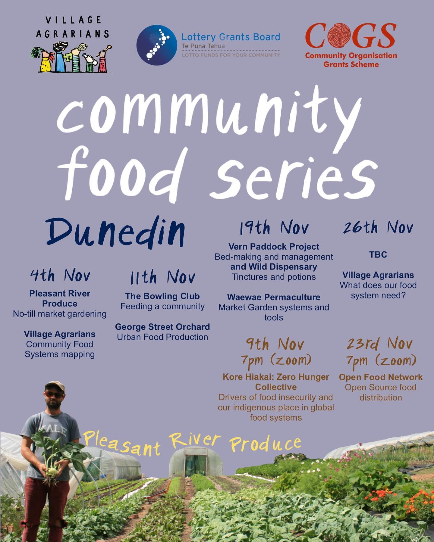 Dunedin folks! Our Community Food Series is just under two weeks away - sign up now for workshops, tours and discussions all about how we can have more good food! There are still spaces available! Link in bio to register!