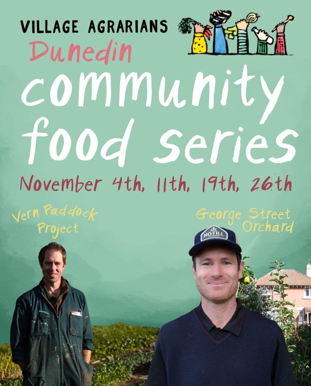 We are excited to be visiting George Street Orchard  and Vern Paddock Project in our Community Food Series next month!

We will get the chance to see all around their gardens, learn about the methods they use to produce good food, and learn a few han