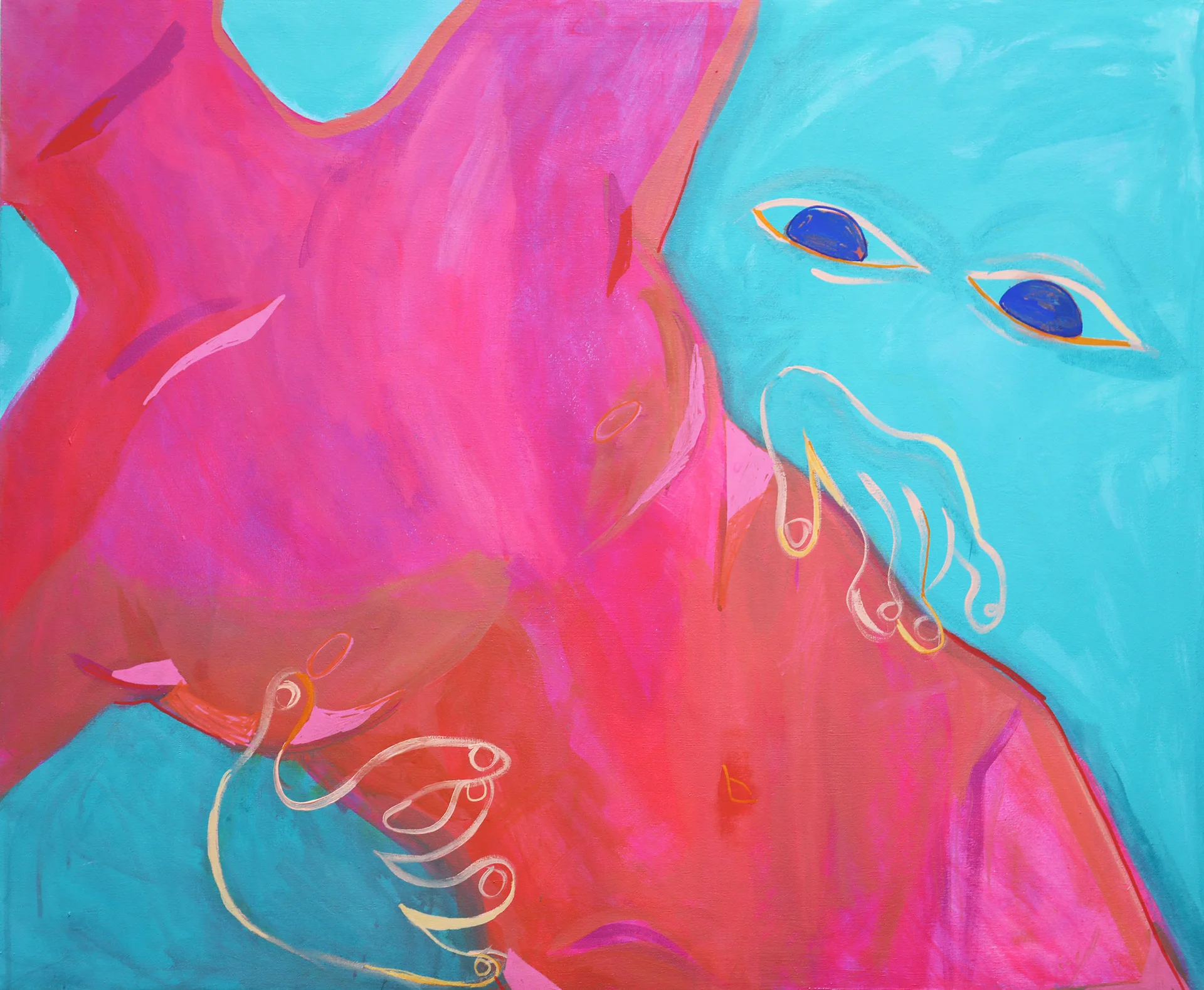 searching , 2018, Acrylic on Canvas, 24" x 36"