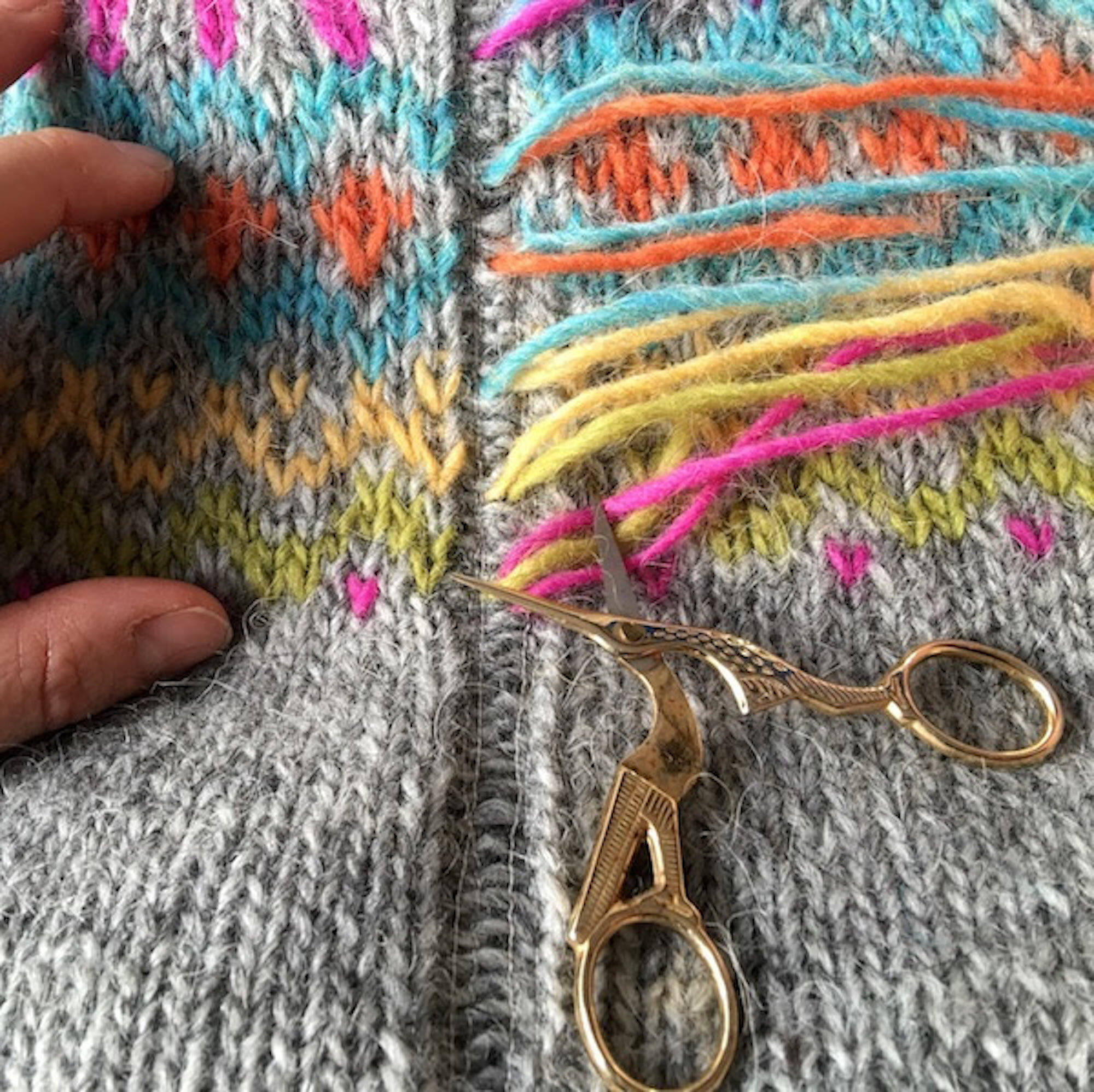 Steeking and finishing with Arnþrúður Ösp Karlsdóttir