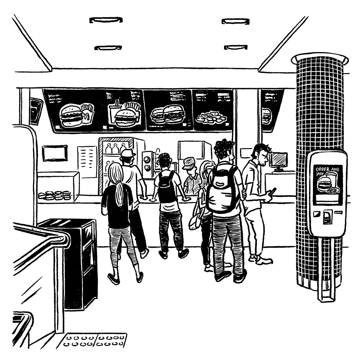 Maccas George St at 1:30 