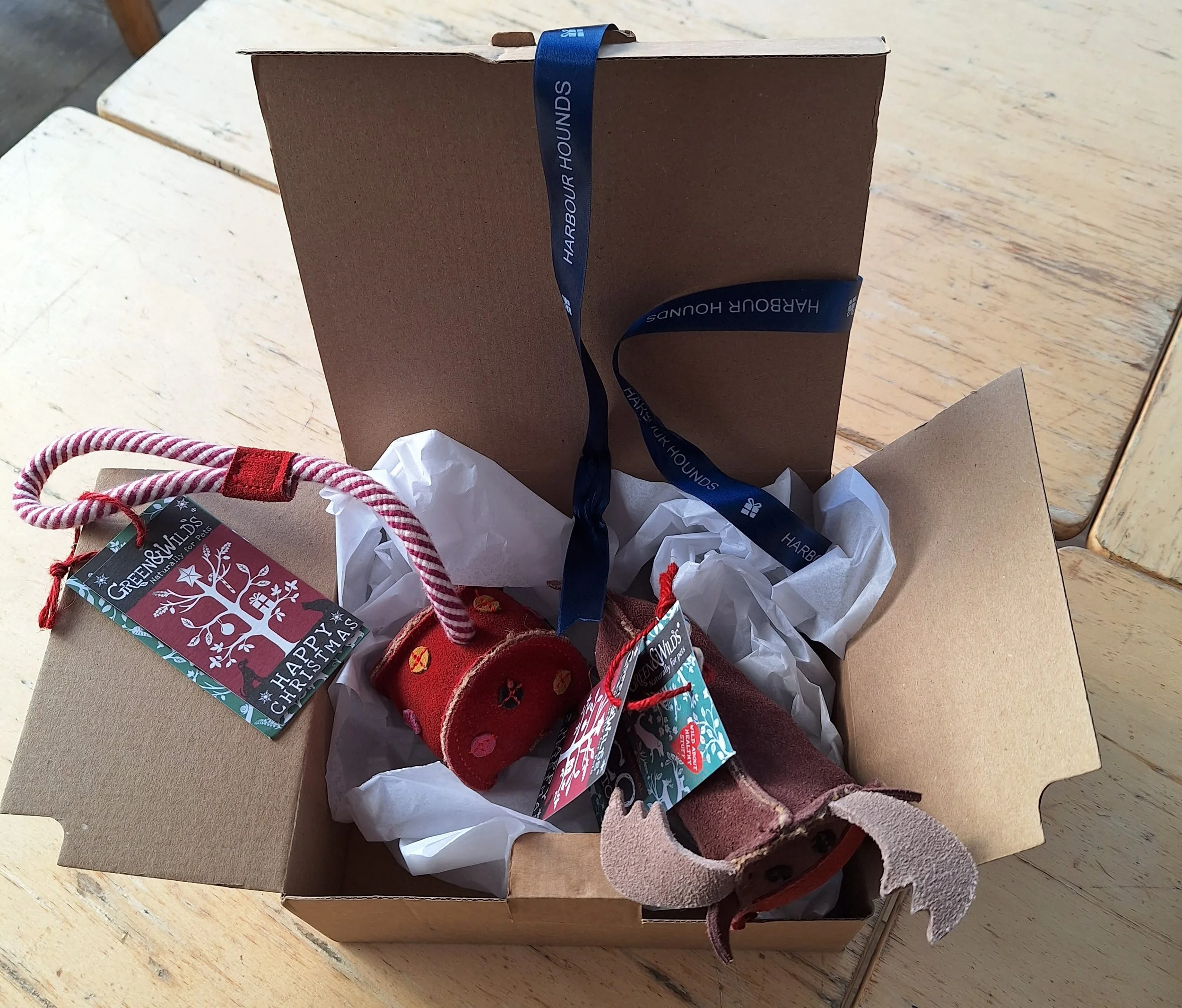 Christmas Dog Toy Box ecofriendly Harbour Hounds