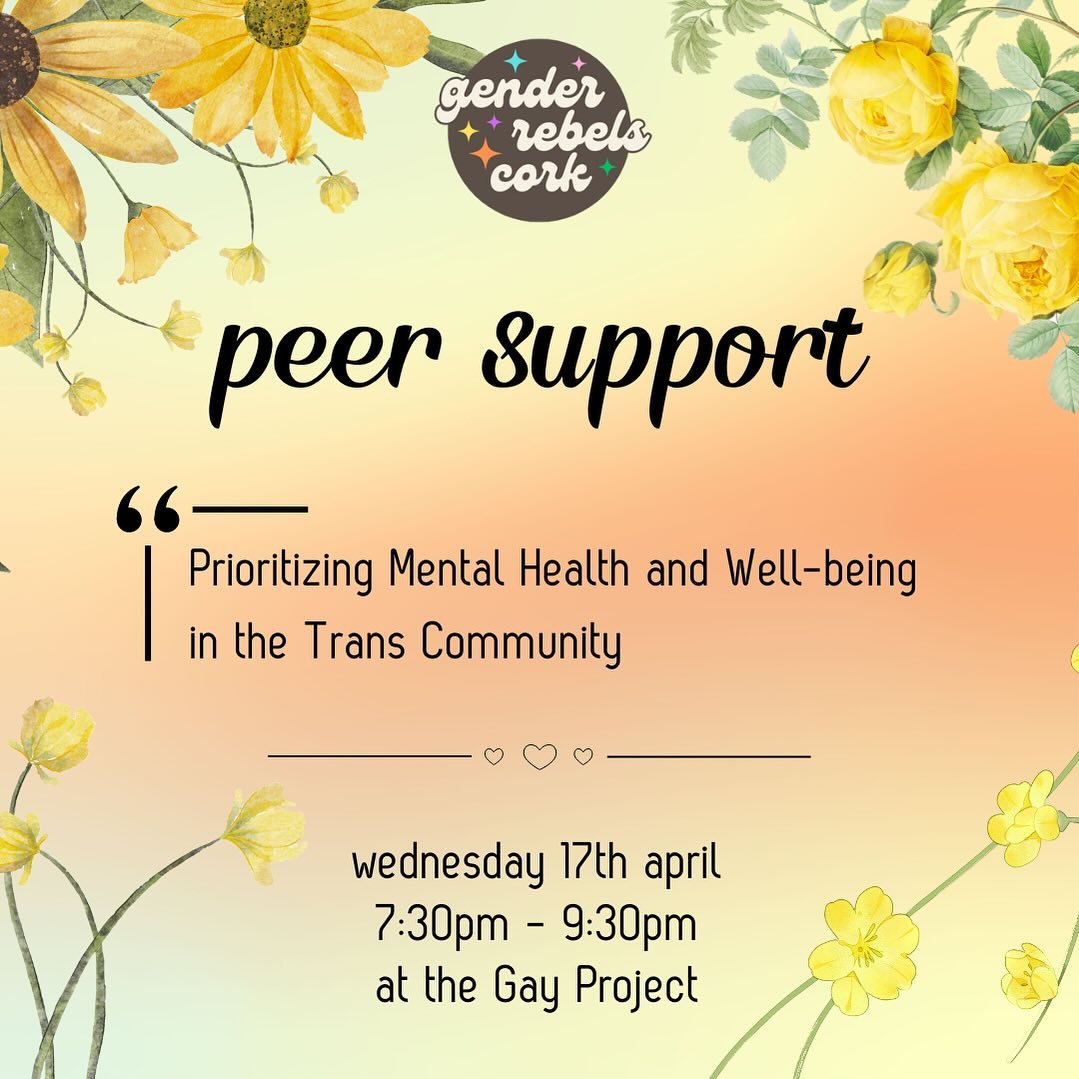 Hi folks! We&rsquo;re gonna be back next Wednesday 17th April between 7.30pm and 8.30pm for another Peer Support meeting. 🌸

We&rsquo;re gonna have a theme to carry us through the first hour as a topic of discussion, then we&rsquo;ll move things tow