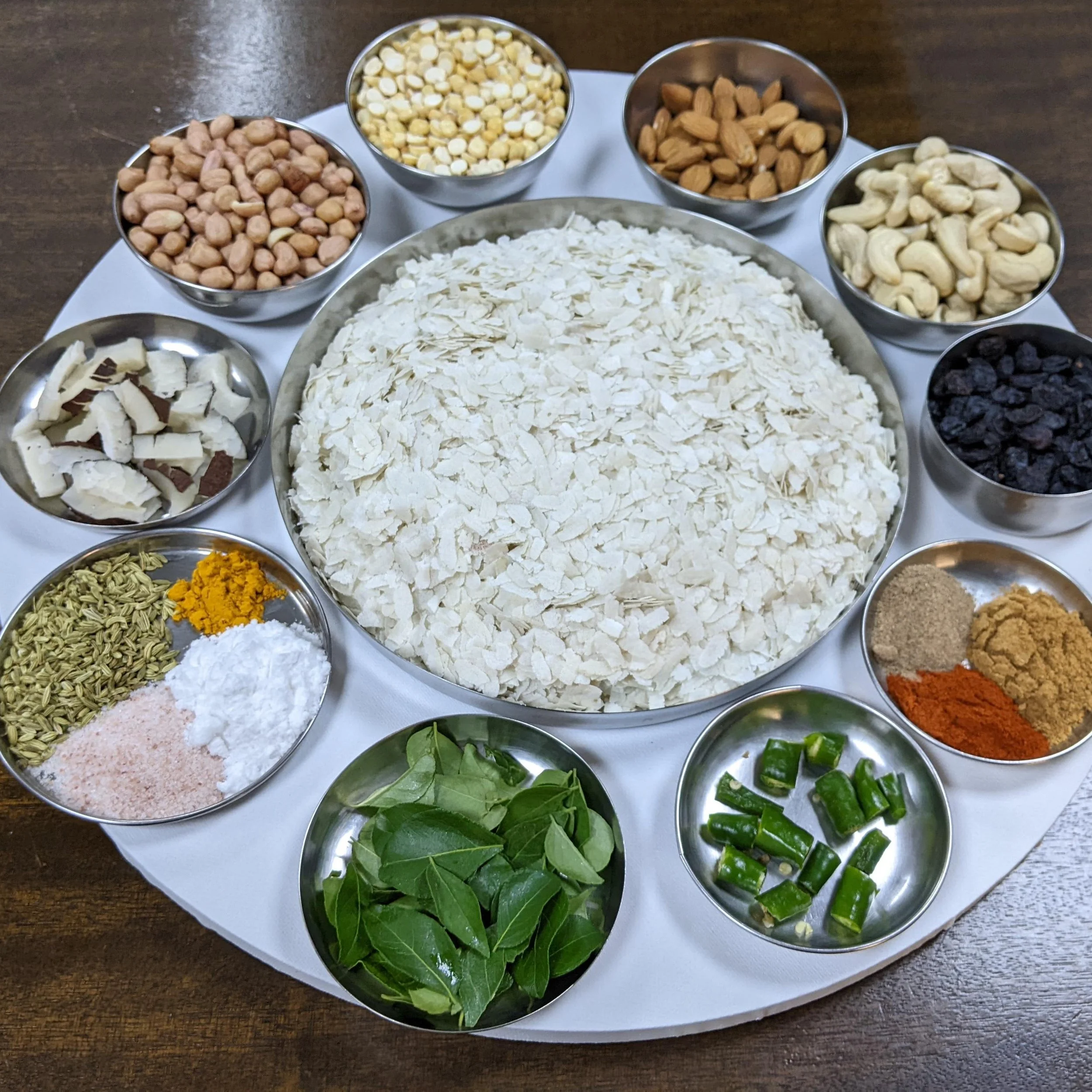  Homemade Poha Chivda Recipe — Chhaya's Food Illustration 