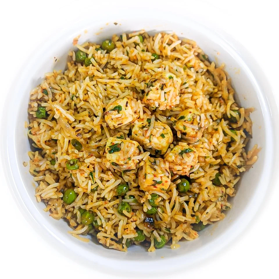 Homemade Methi, Matar (Peas) with  Paneer  Pulav Recipe 