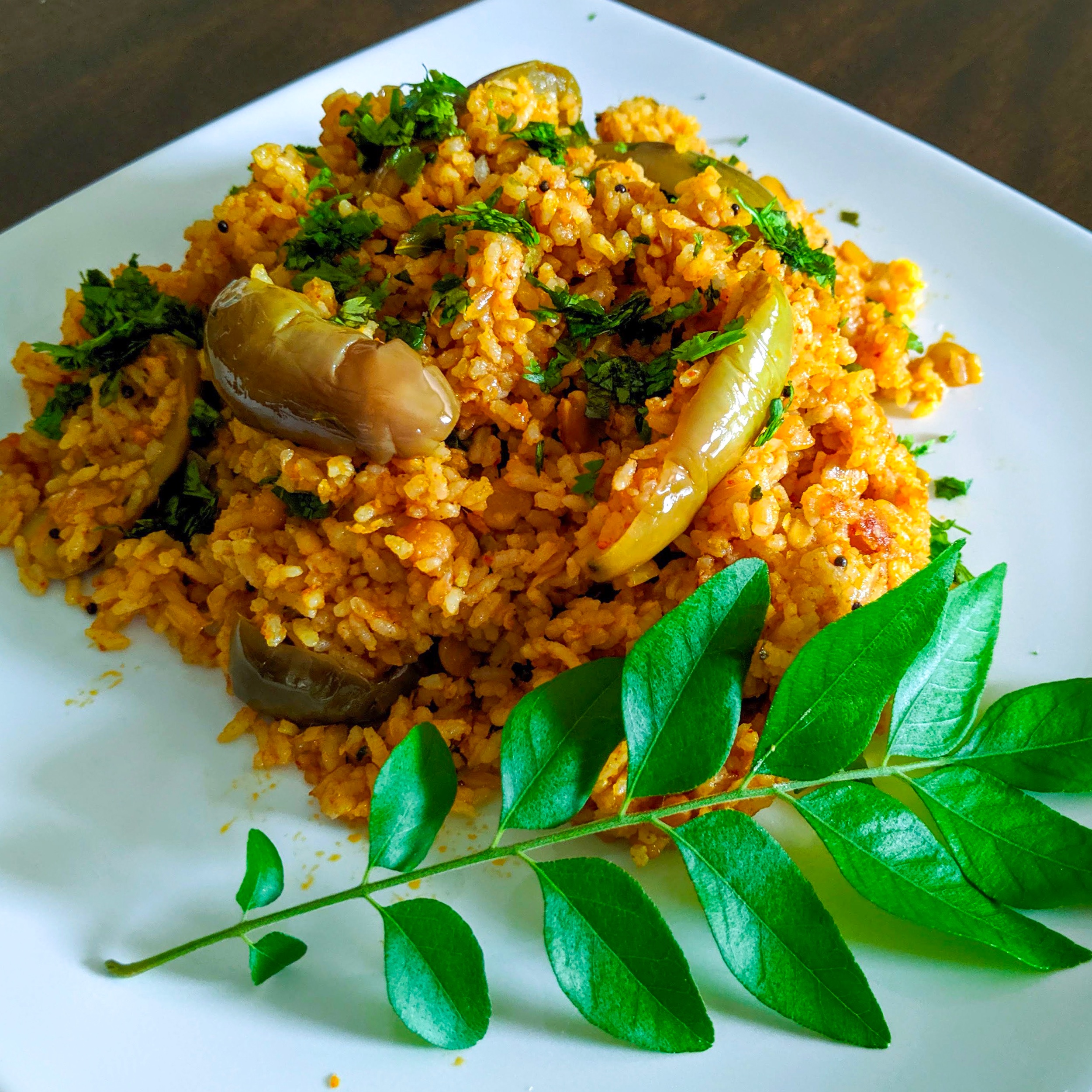 Homemade Vangi Bath ( Brinjal Rice ) Recipe: