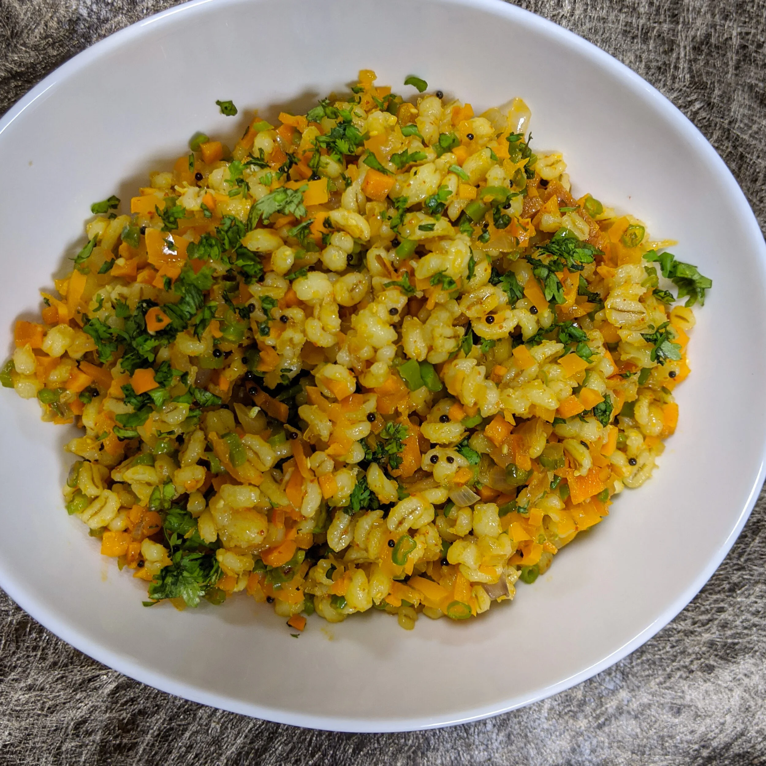 Homemade Barley Pulav Recipe