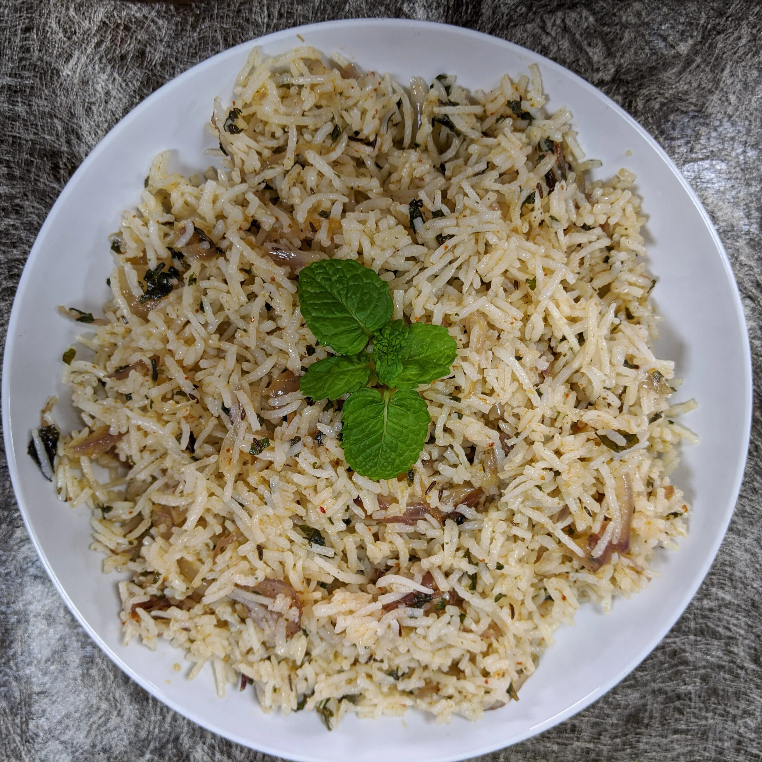 Homemade Pudina (Mint)Rice Recipe