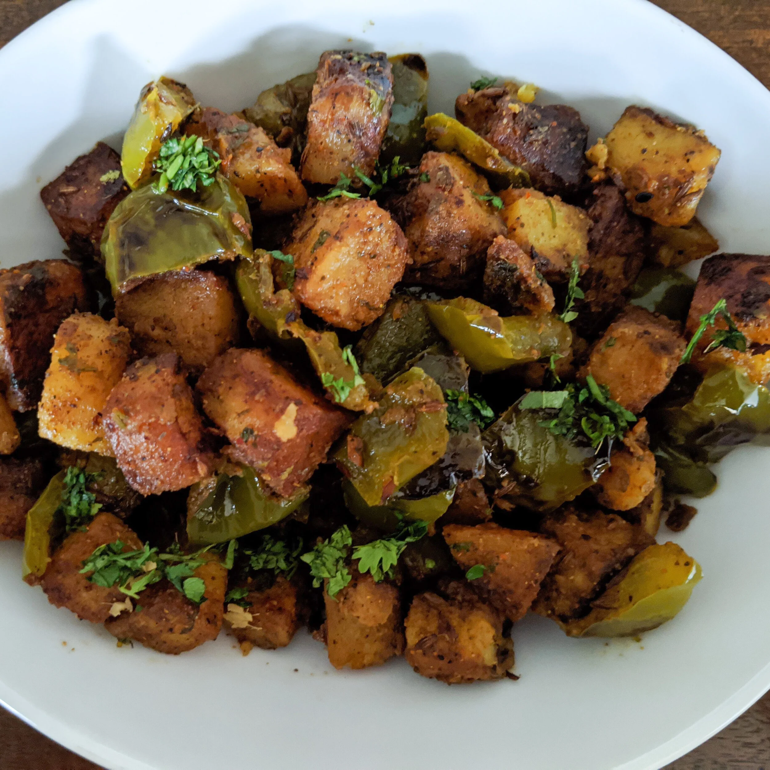 Homemade Aloo Capsicum Sabzi Recipe