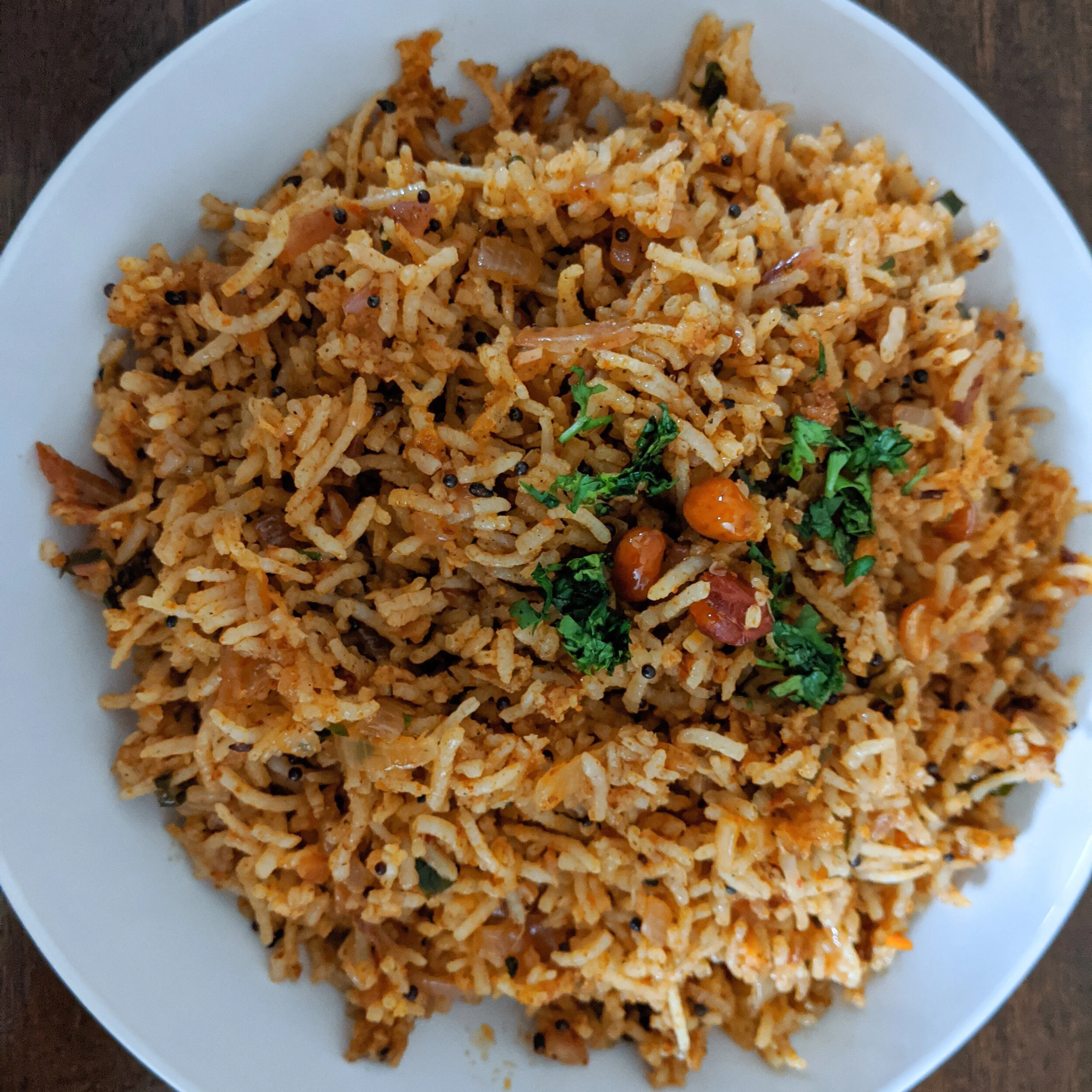 Homemade Puliogare Rice Recipe