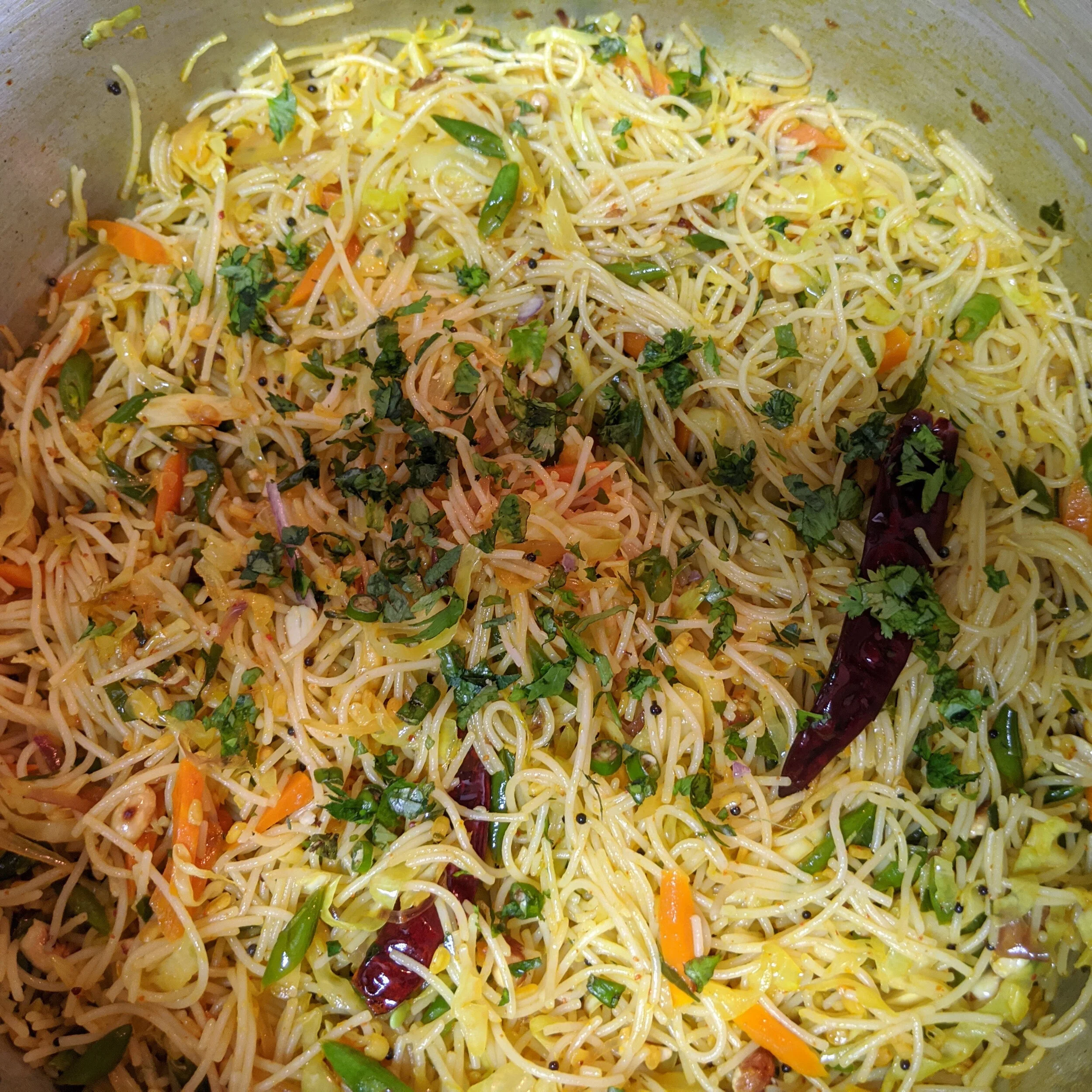 Homemade Vermicelli  Upma Recipe 