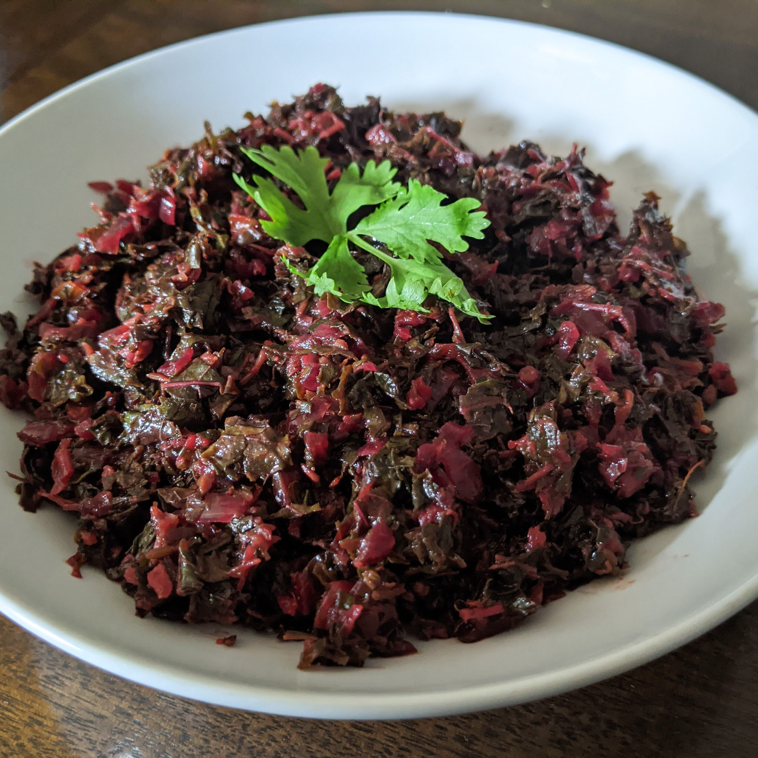 Homemade Red Spinach Sabzi Recipe