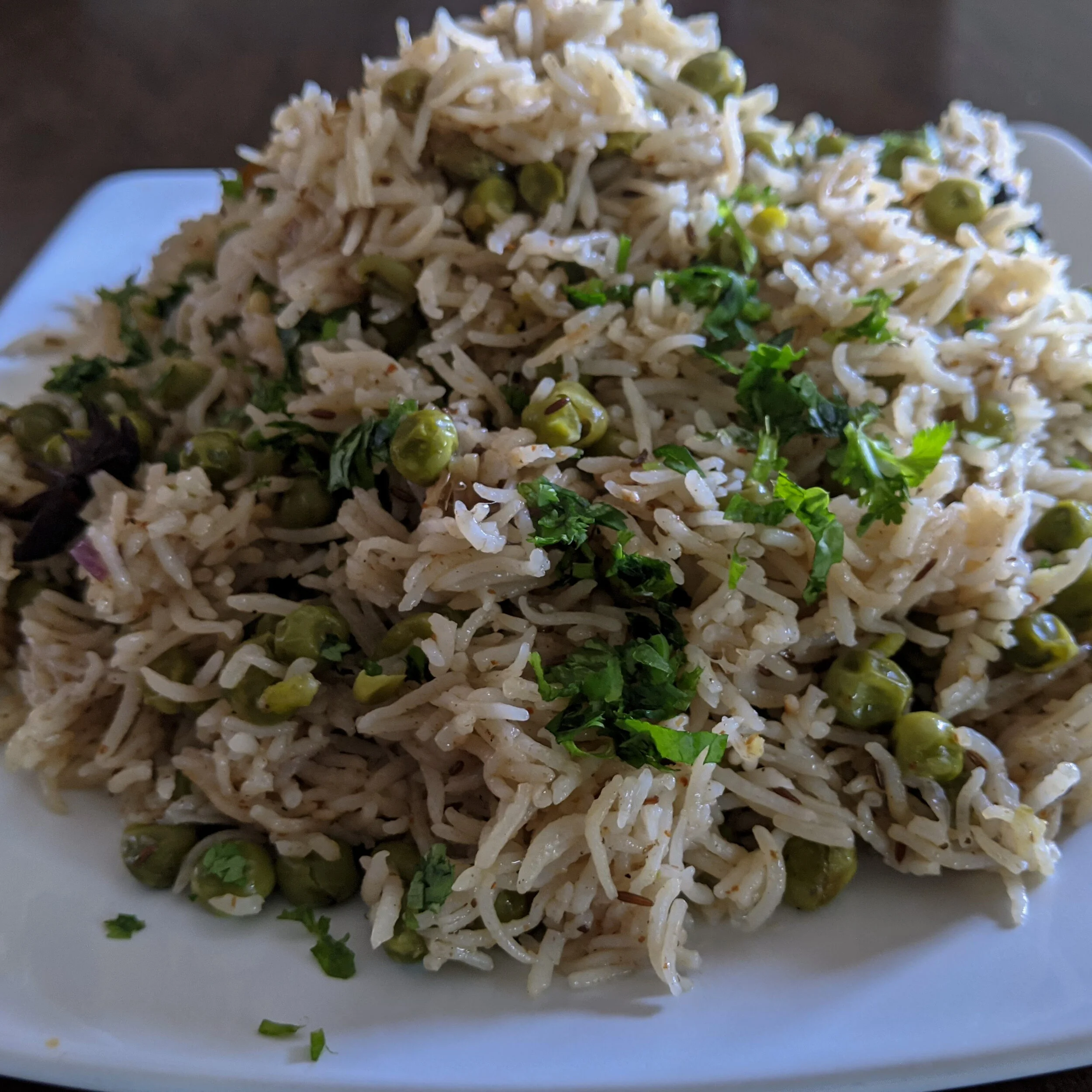 Homemade Green Peas Pulao Recipe