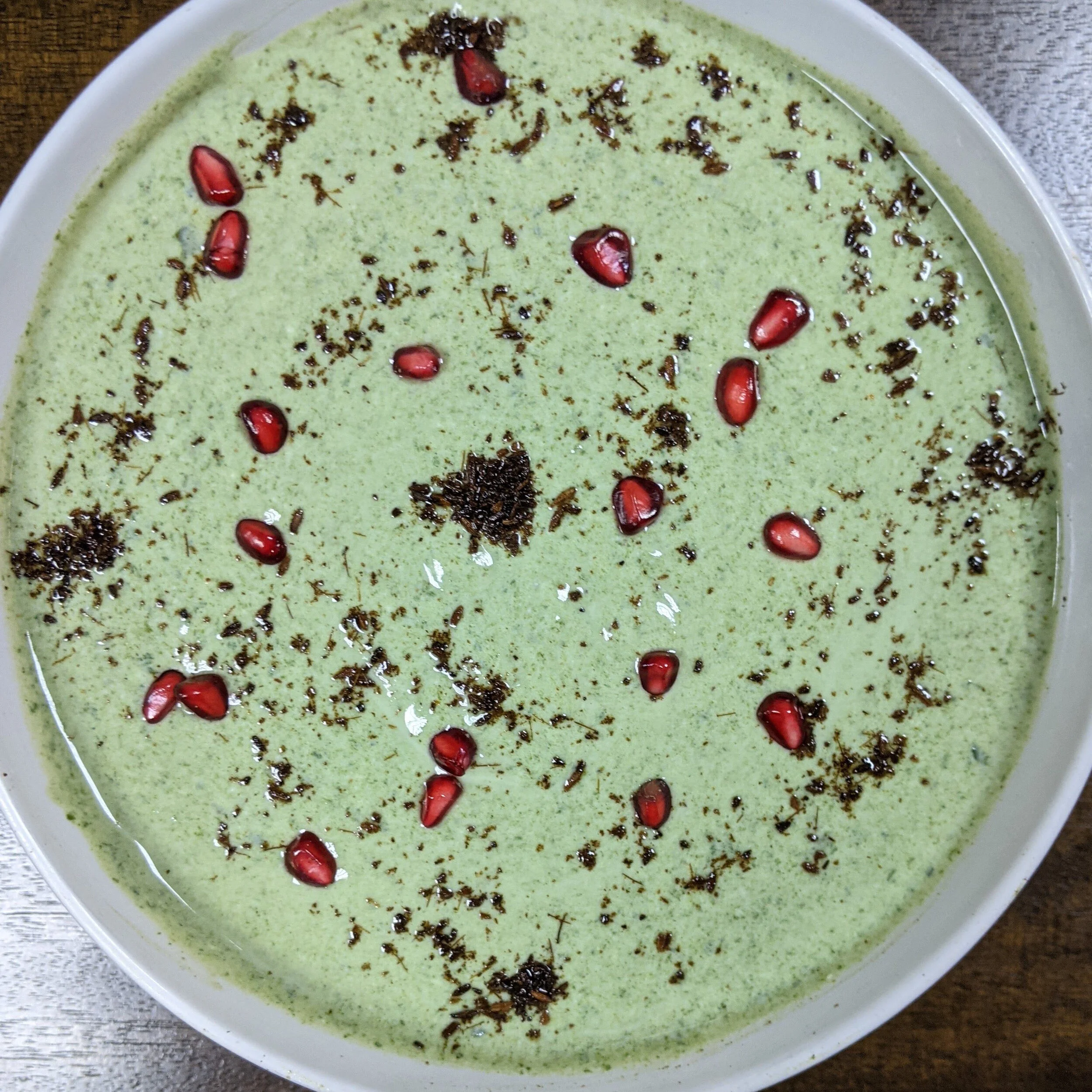 Homemade Bathua Raita (curds) Recipe