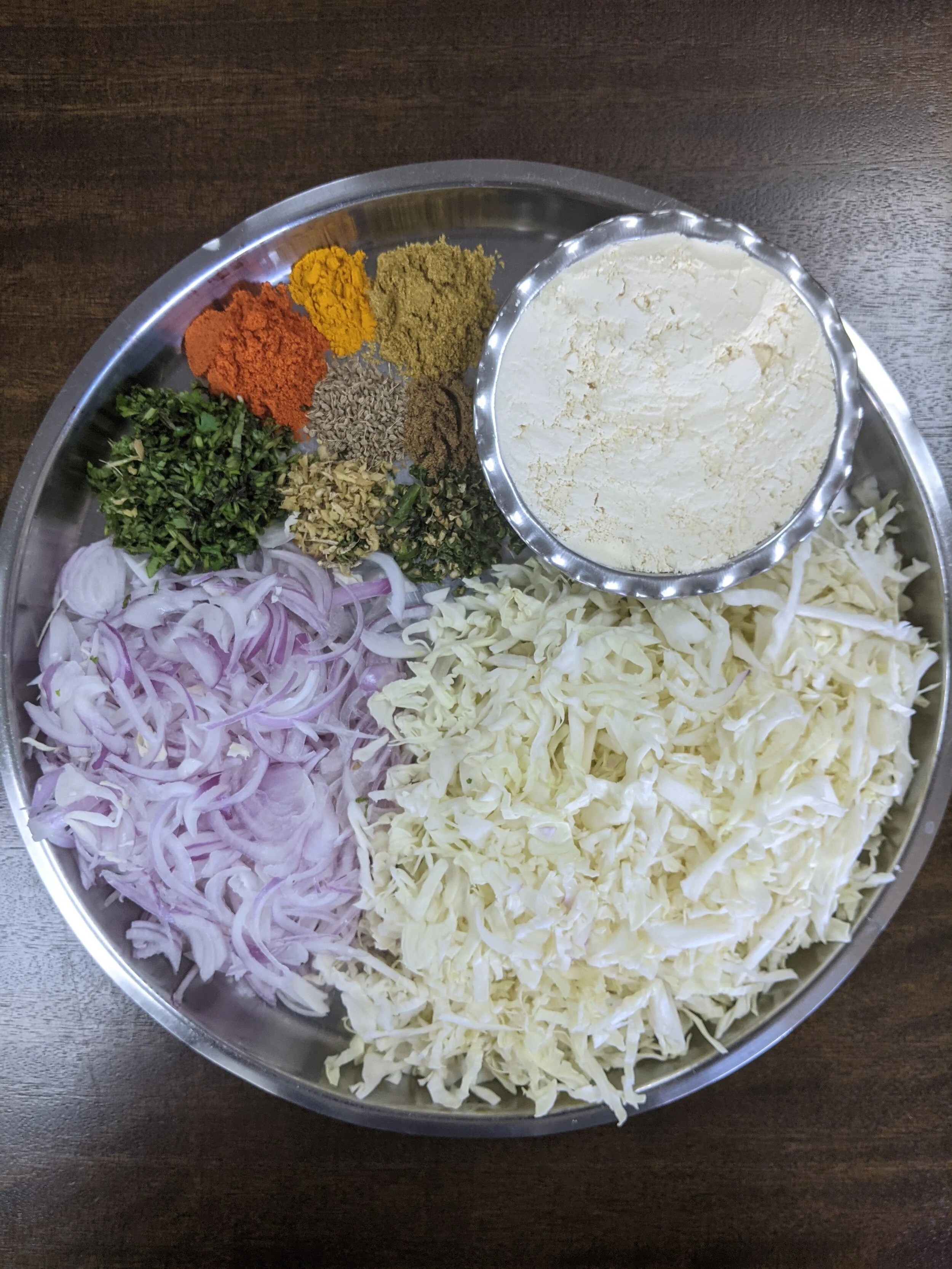 Homemade Cabbage and Onion Fritters Recipe — Chhaya's Food