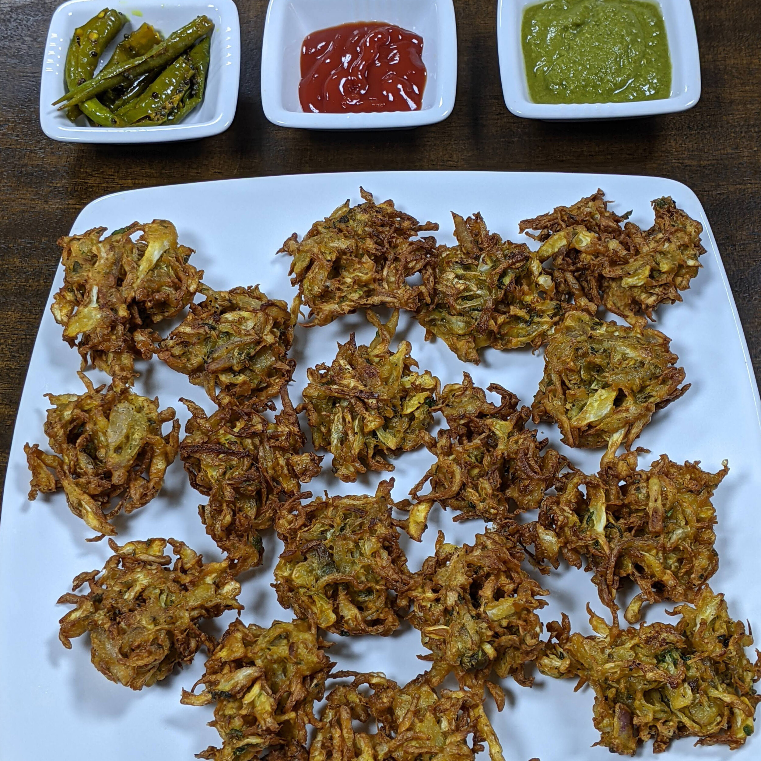 Homemade Cabbage and Onion Fritters Recipe