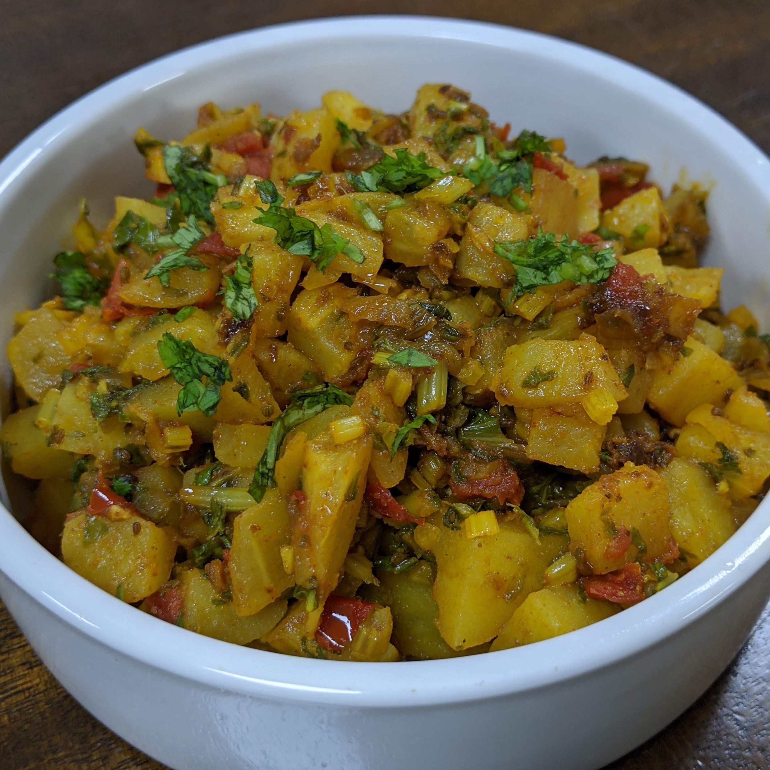 Homemade Mooli Aloo Ki Sabzi Recipe