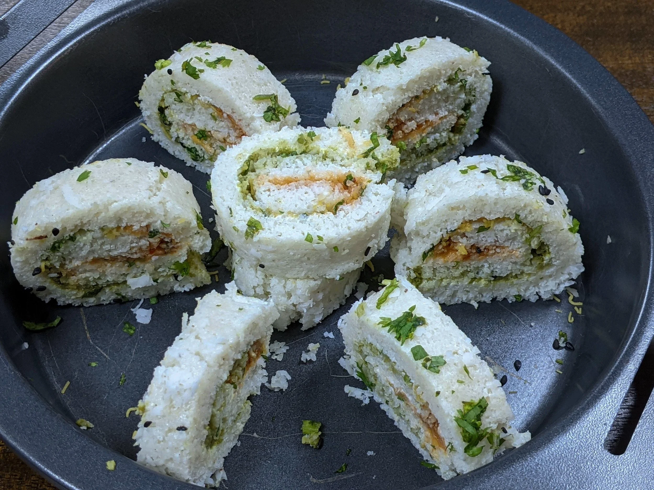 Homemade Dhokla Sushi Recipe