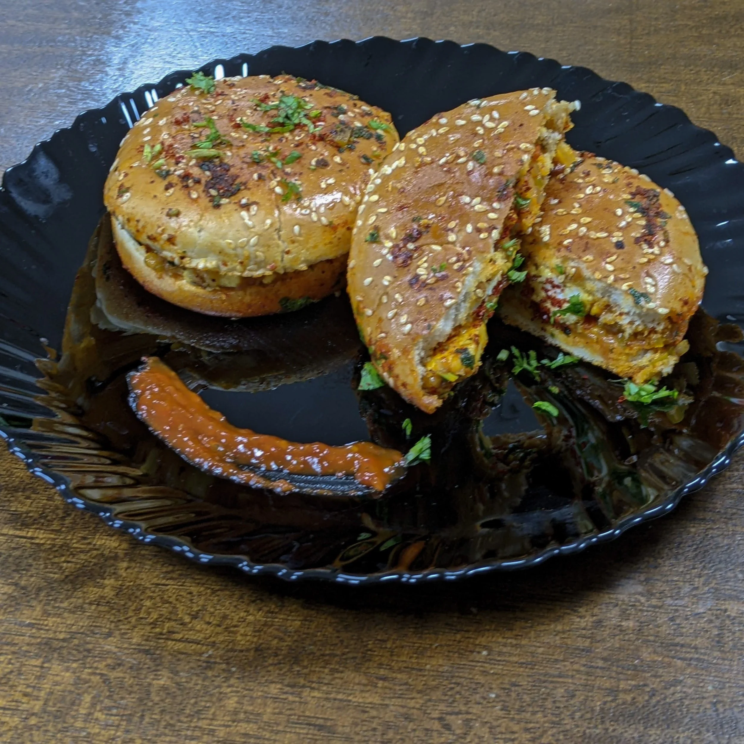 Homemade Tawa Paneer Burger Recipe