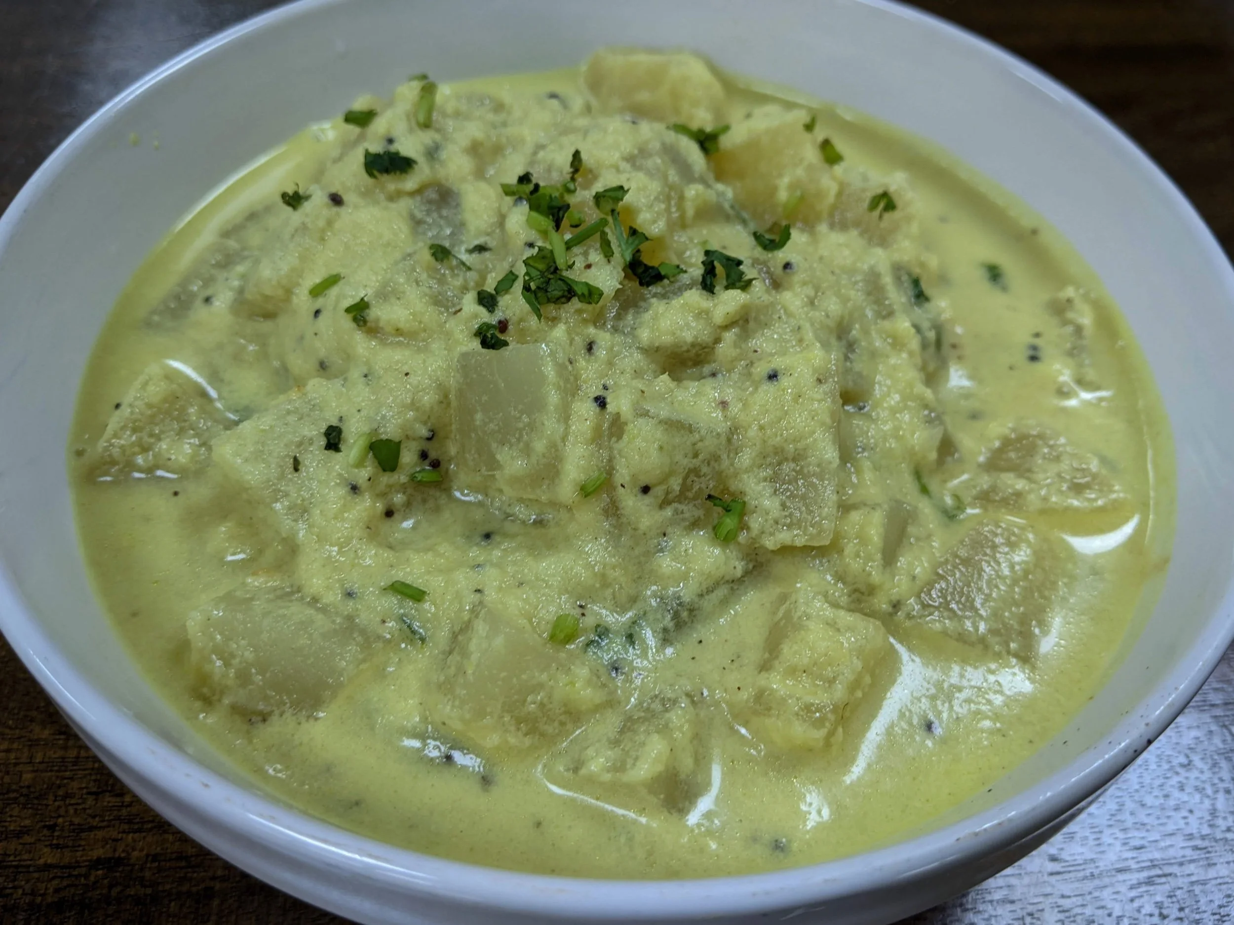 Homemade Yellow Cucumber  ( Vellerikka) Pachadi  Recipe