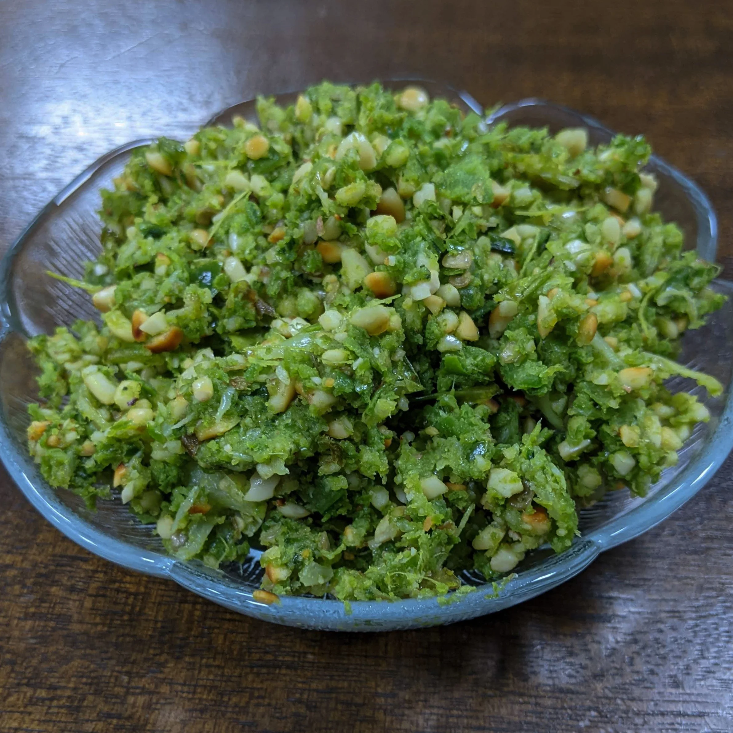 Homemade Turai Peel Thecha Recipe