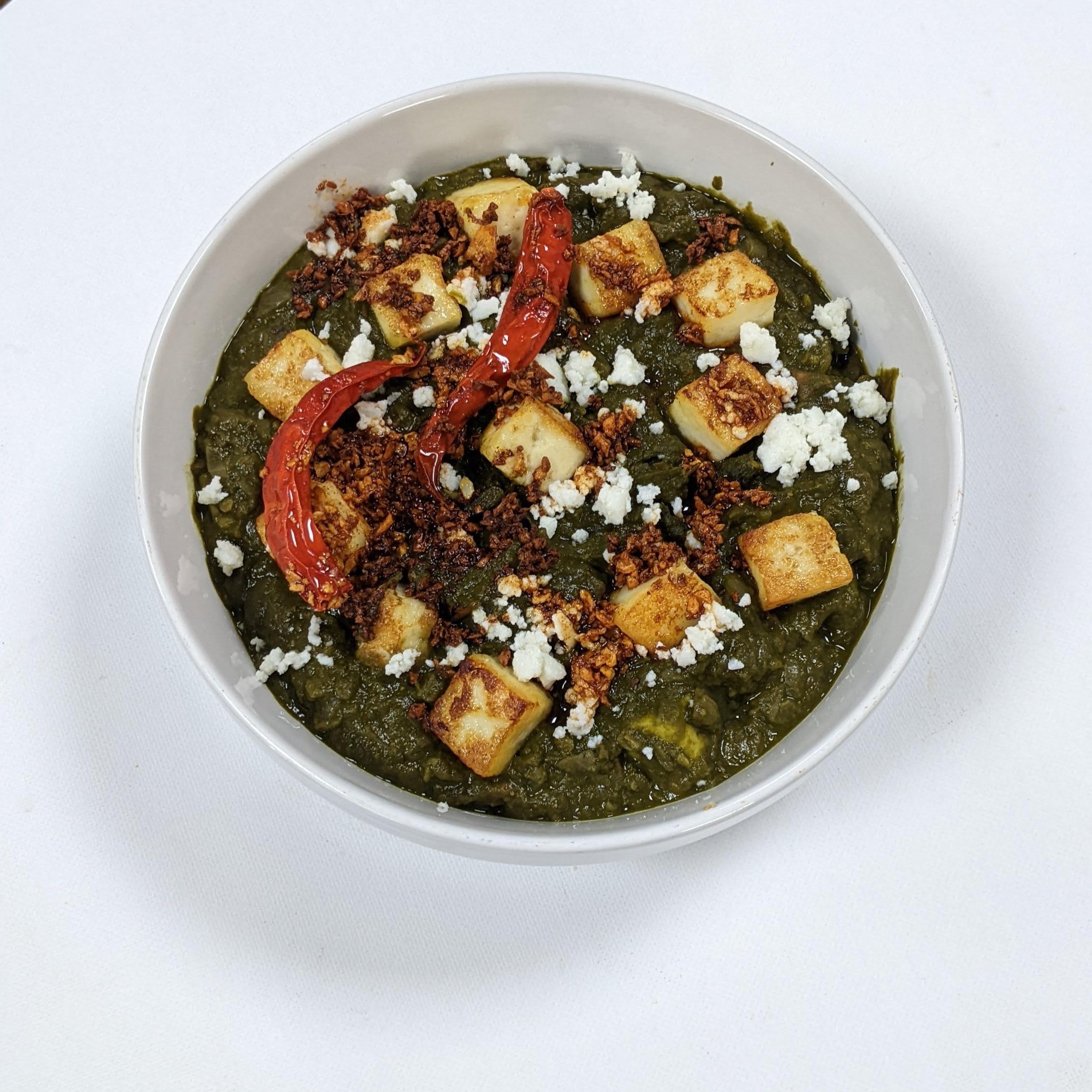 Homemade Lasooni Palak Paneer Recipe