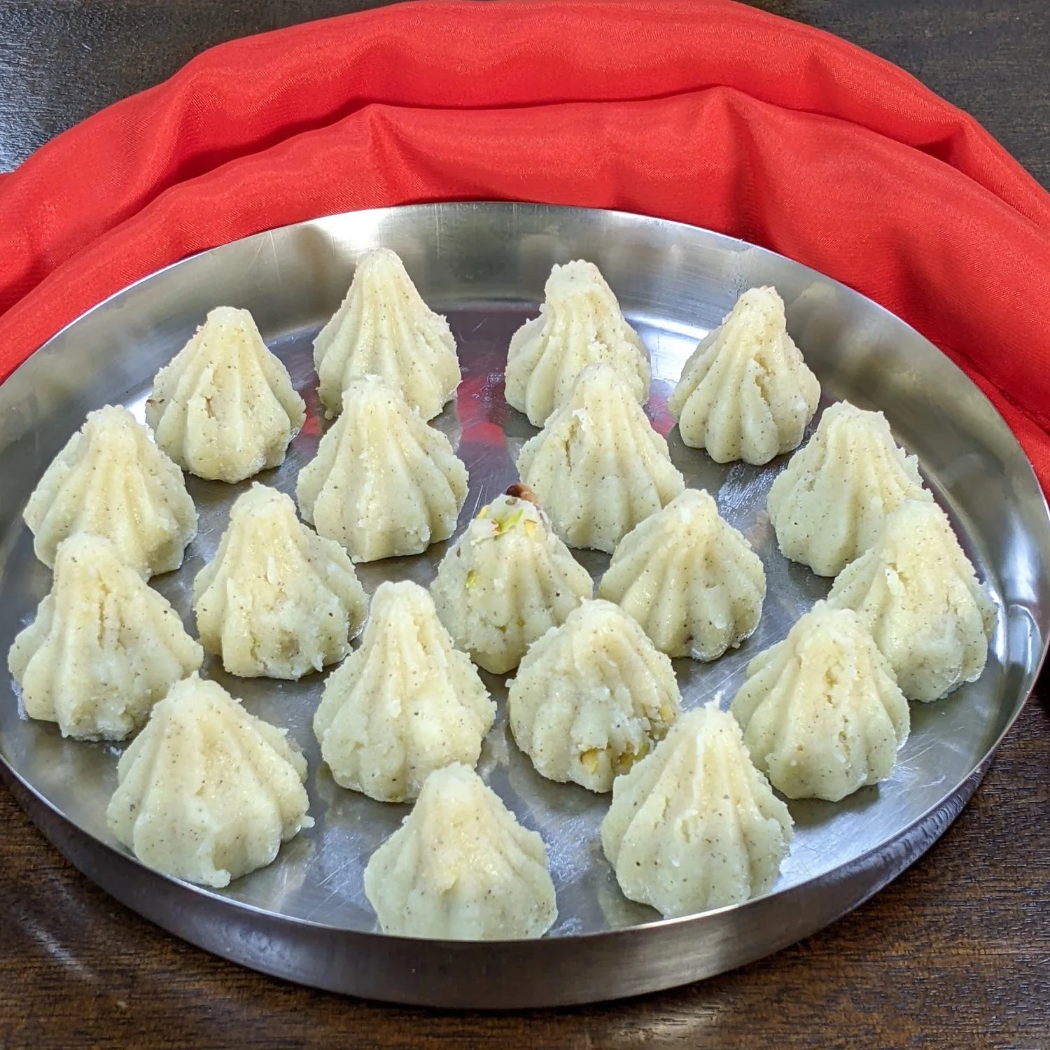 Homemade Instant Stuffed Mawa Modak Recipe