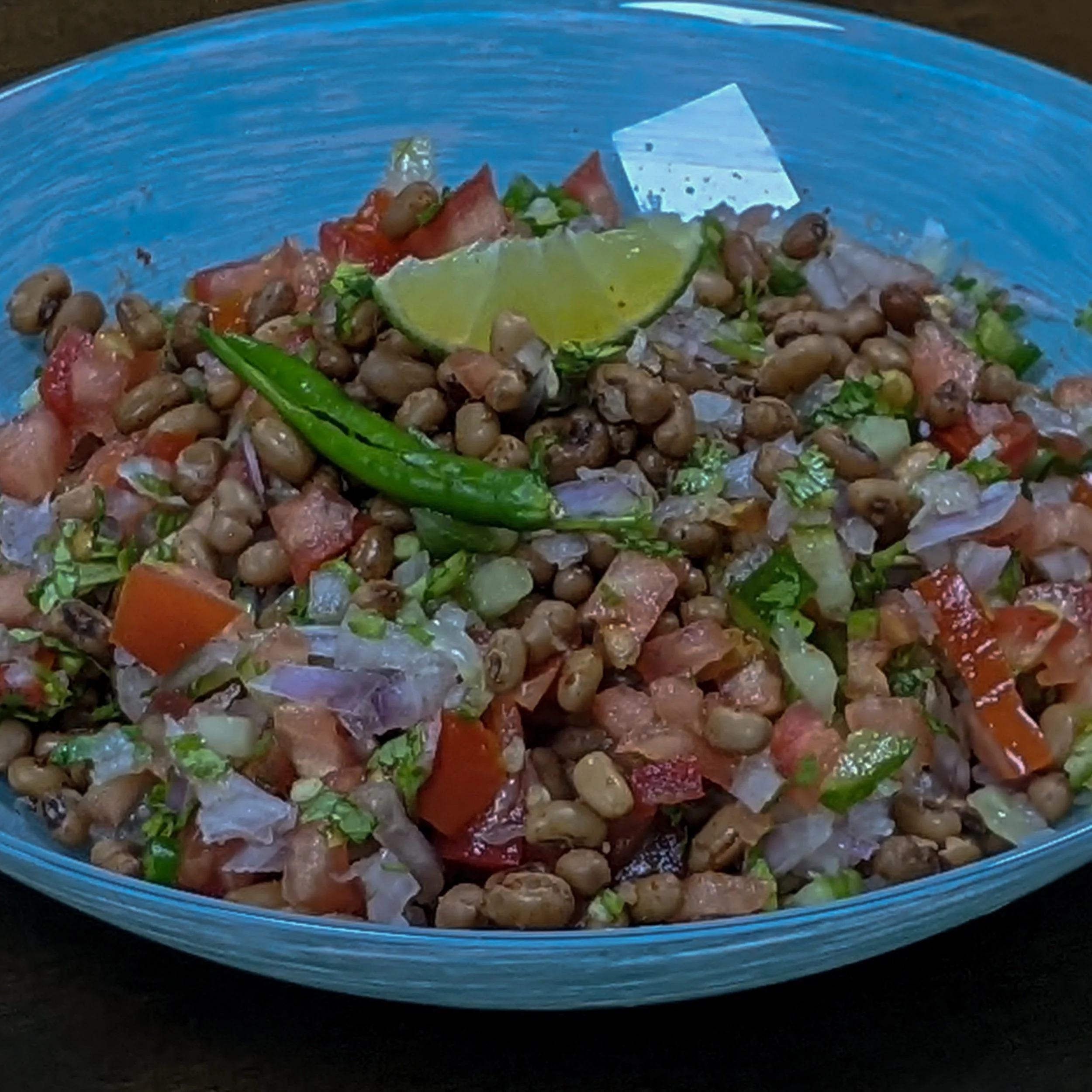 Homemade Red Chawli Salad Recipe