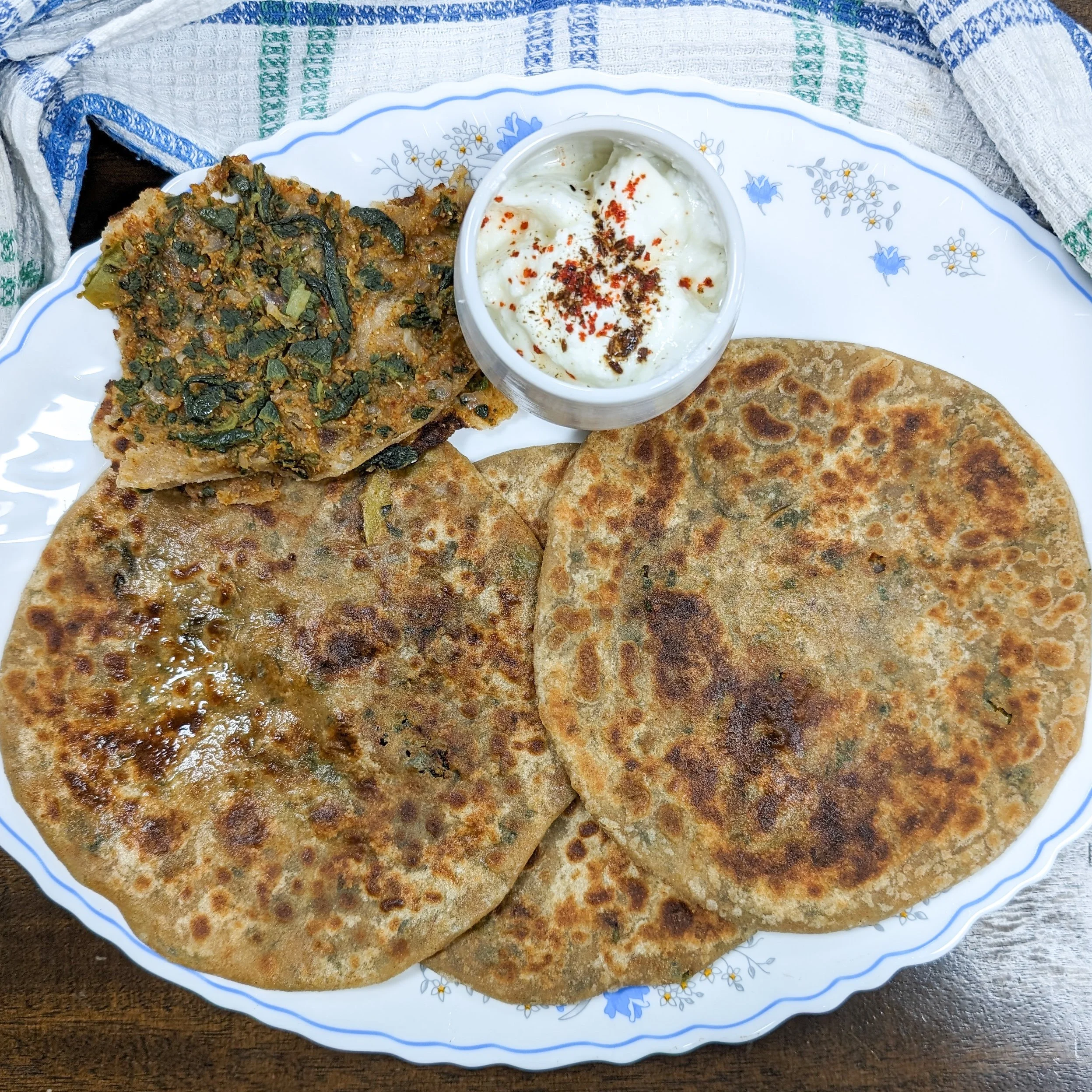 Homemade Bitter Gourd Peel Stuffed Paratha Recipe