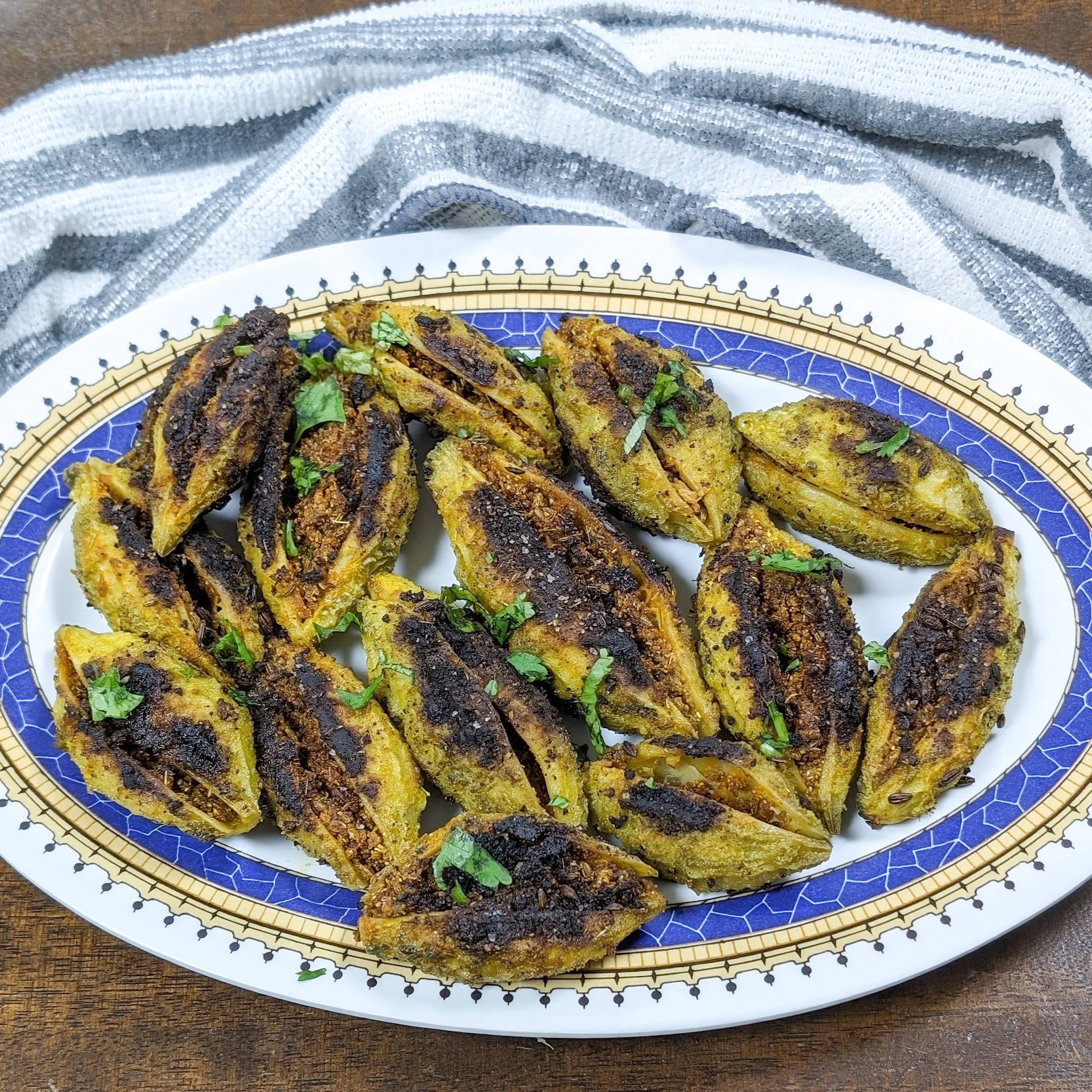 Homemade Stuffed Karela Recipe