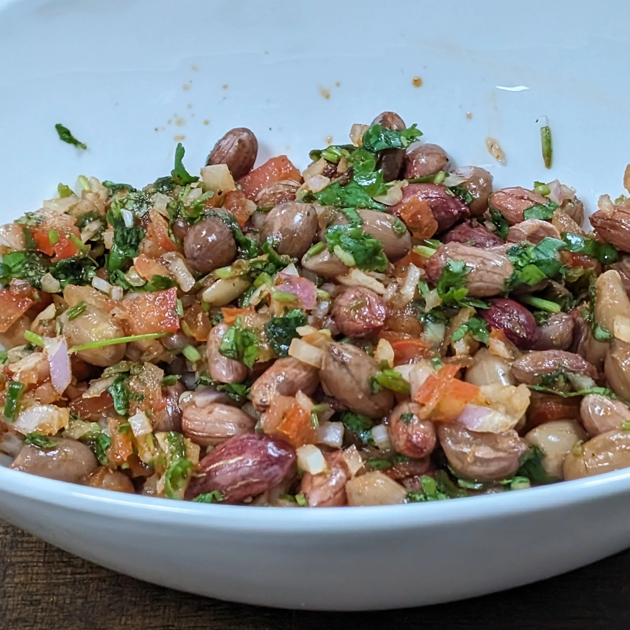 Homemade Boiled Peanut Salad Recipe