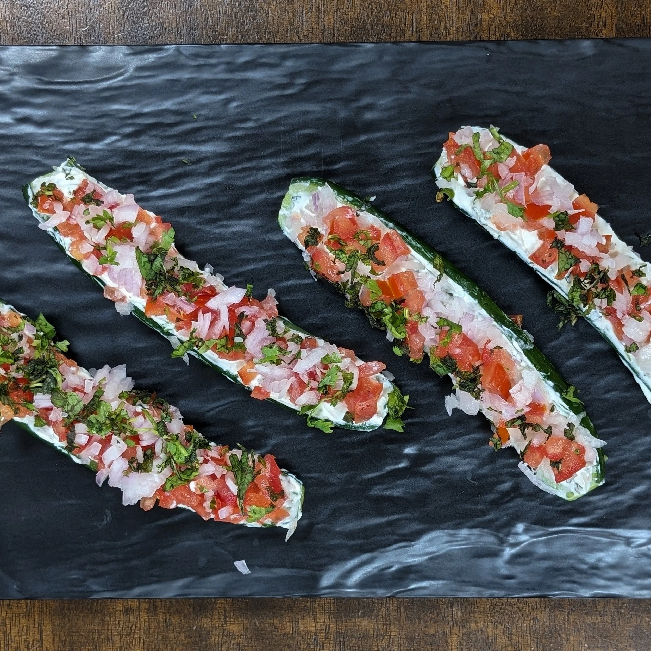 Homemade Cucumber Boats Recipe