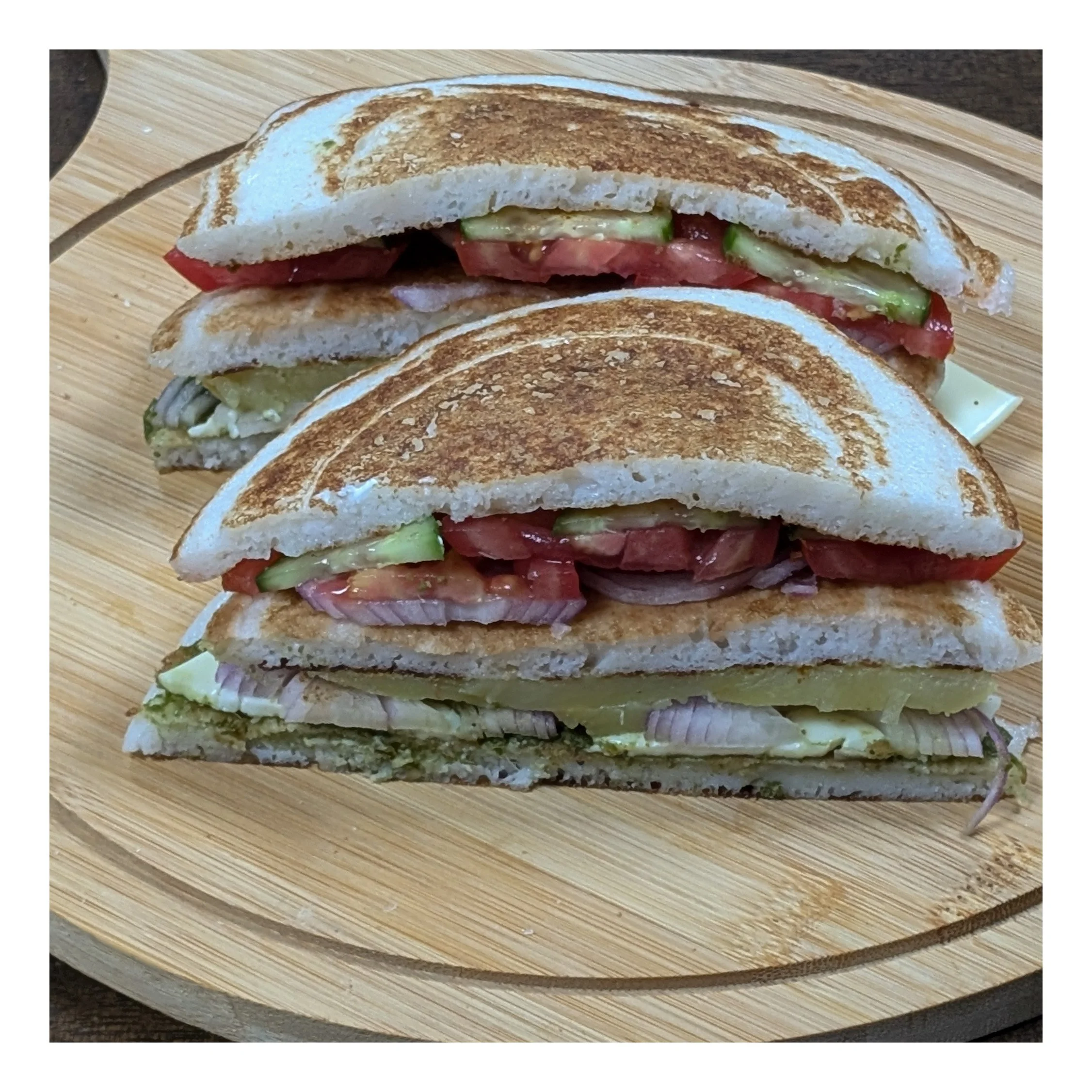 Homemade Uttapam Sandwich Recipe