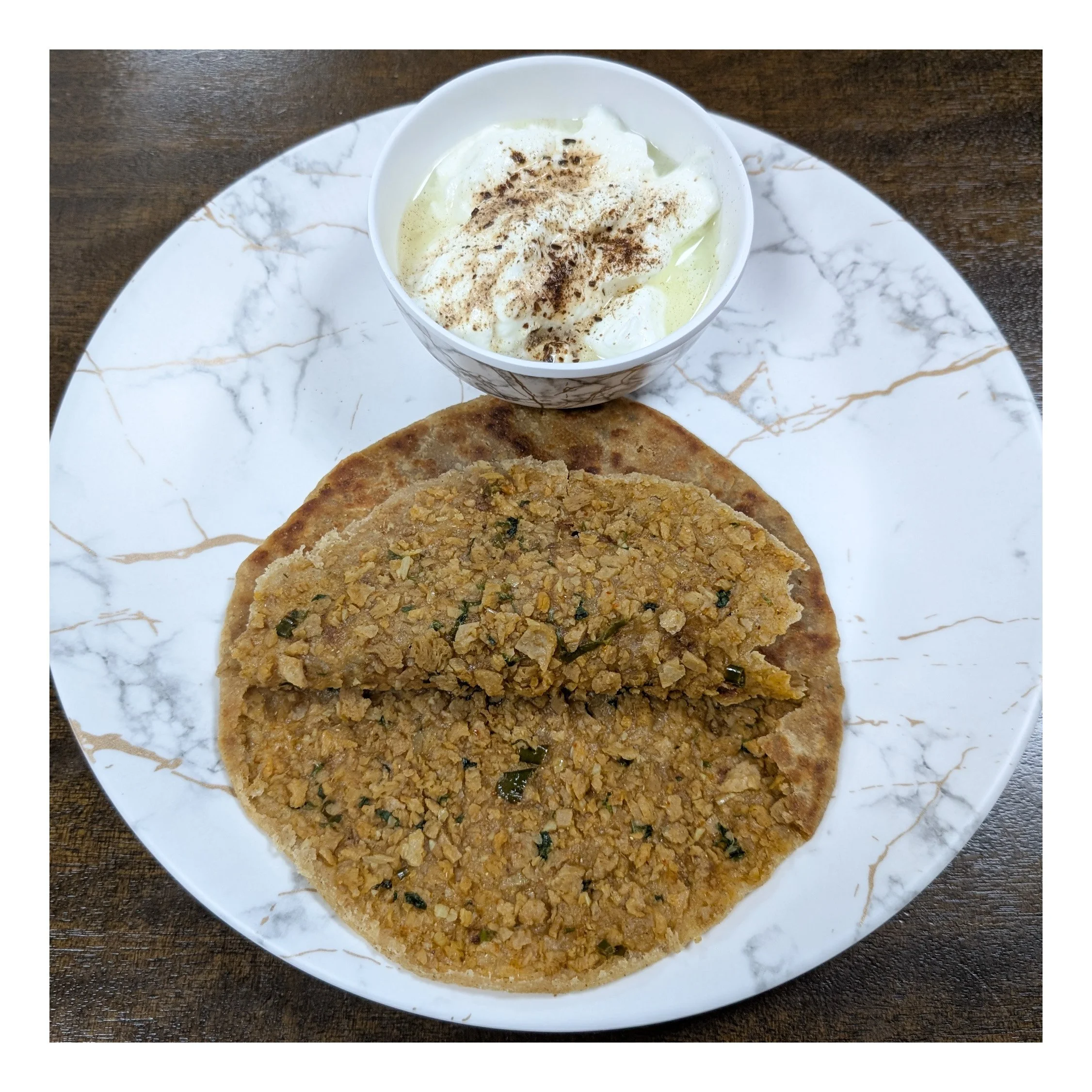 Homemade Soya Keema Paratha Recipe