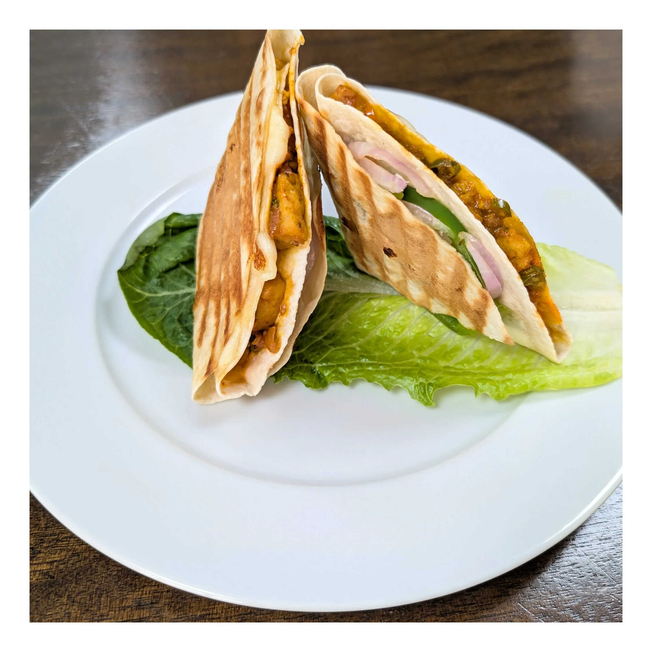 Homemade Paneer Tortilla Wrap Recipe 