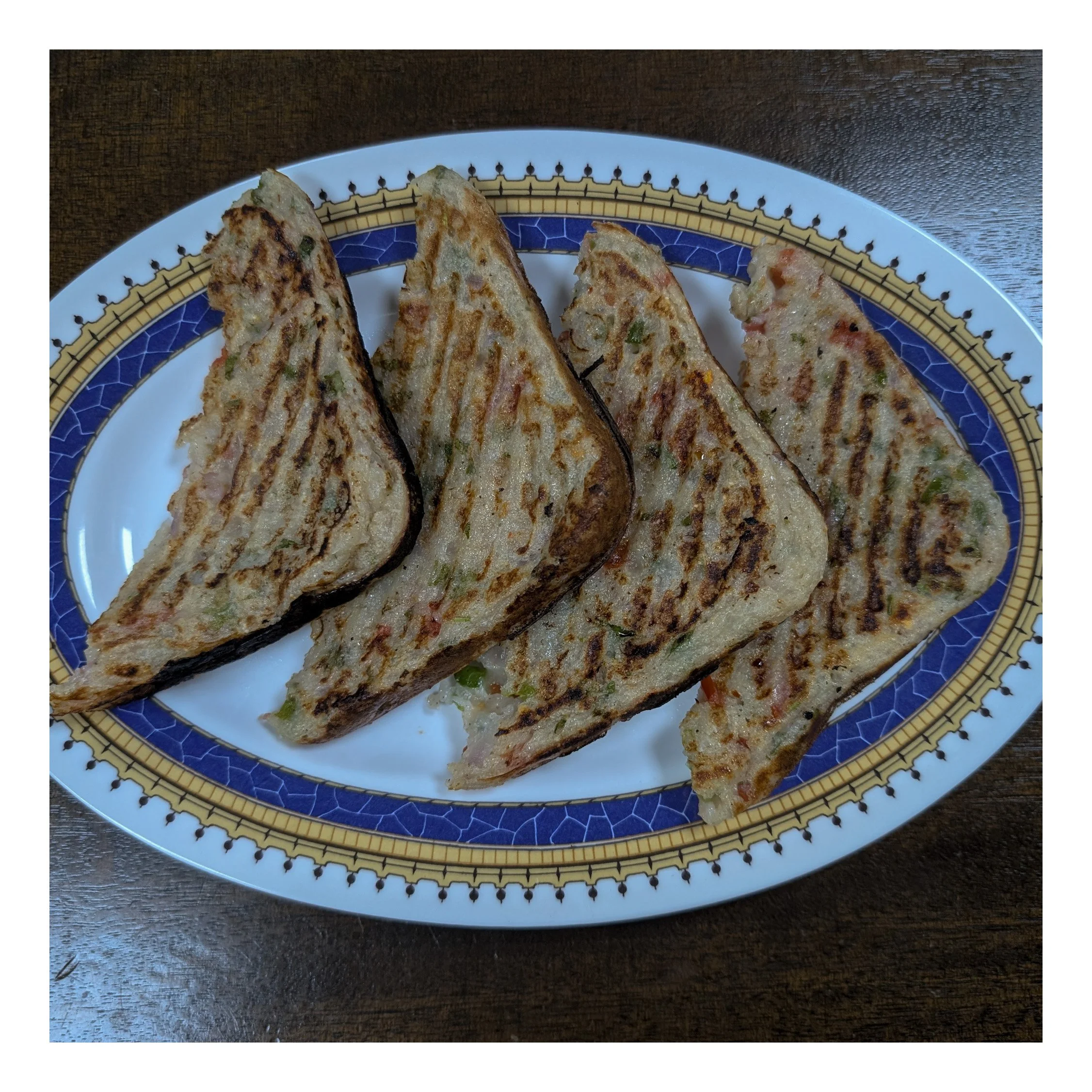 Homemade Poha and Sooji Sandwich Recipe