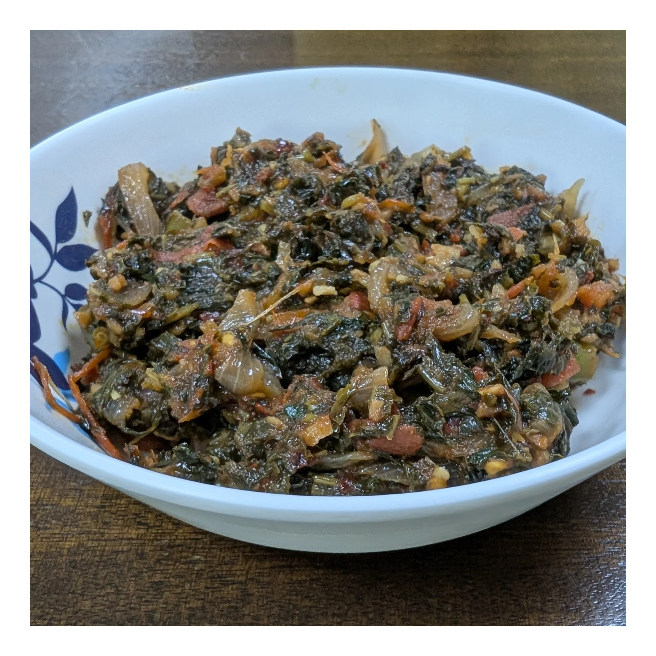 Homemade Sri Lankan Kankun ( Water Spinach ) Recipe