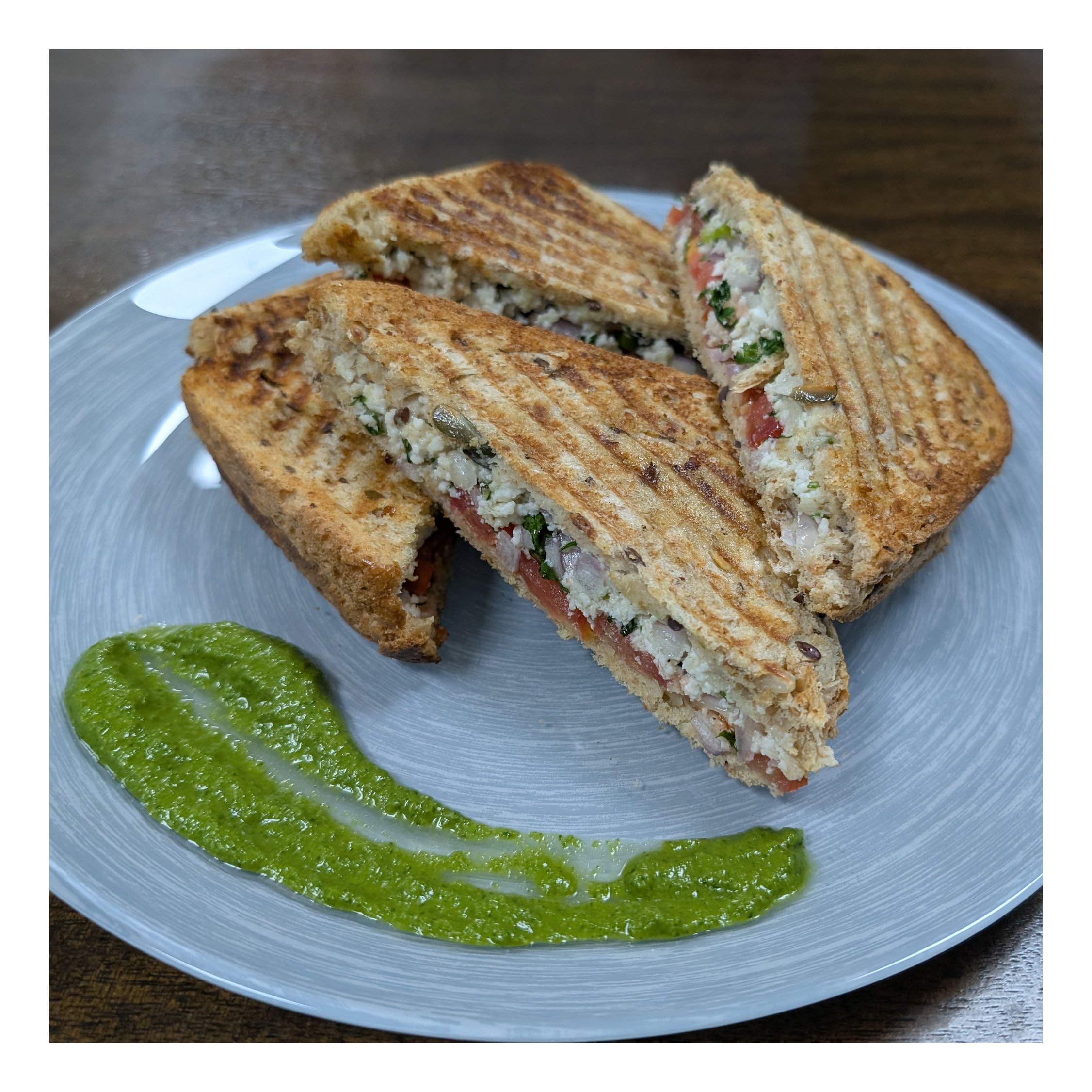 Homemade Paneer Sandwich  Recipe