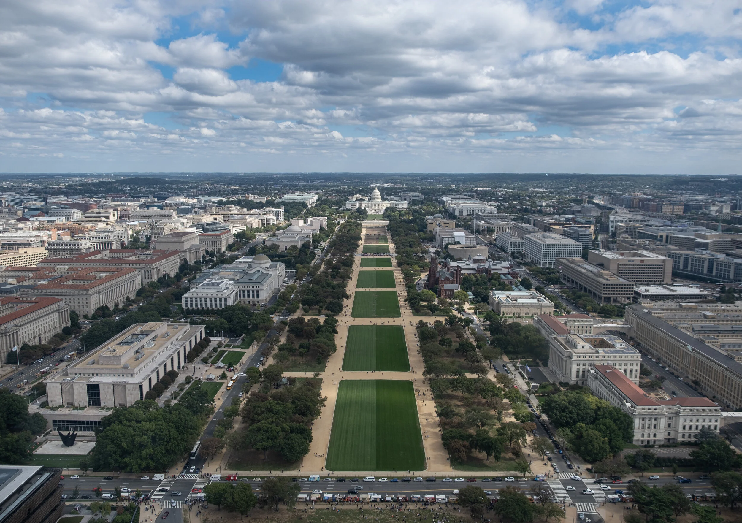 East toward the U.S. Capitol