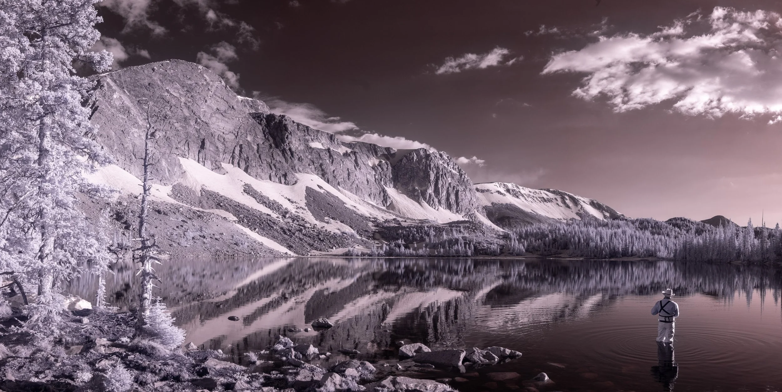 Angling Under Medicine Bow Peak