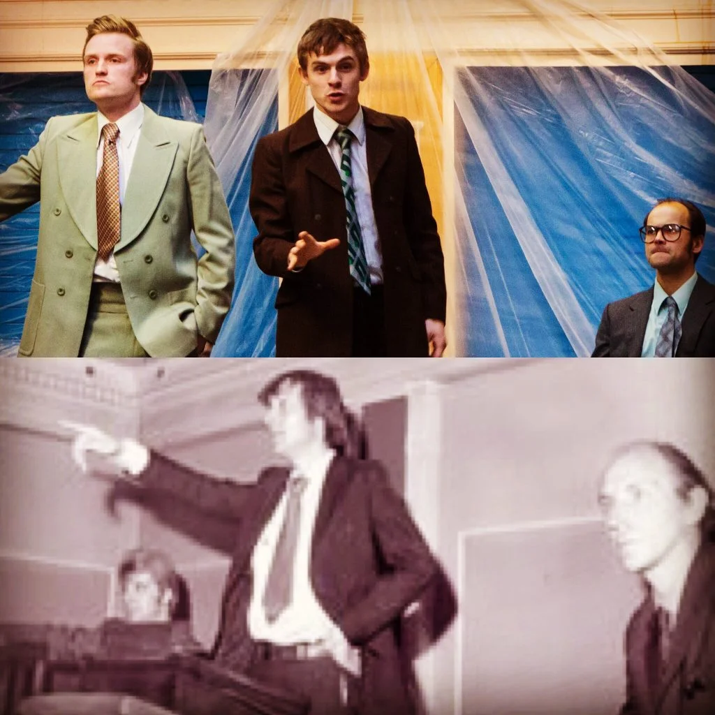 DEAN GREGORY AS KEN PILLING, JOSEPH CARTER AS RAY GOSLING AND MICHAEL JUSTICE AS ALLAN HORSFALL IN “THE BURNLEY BUGGERS’ BALL”